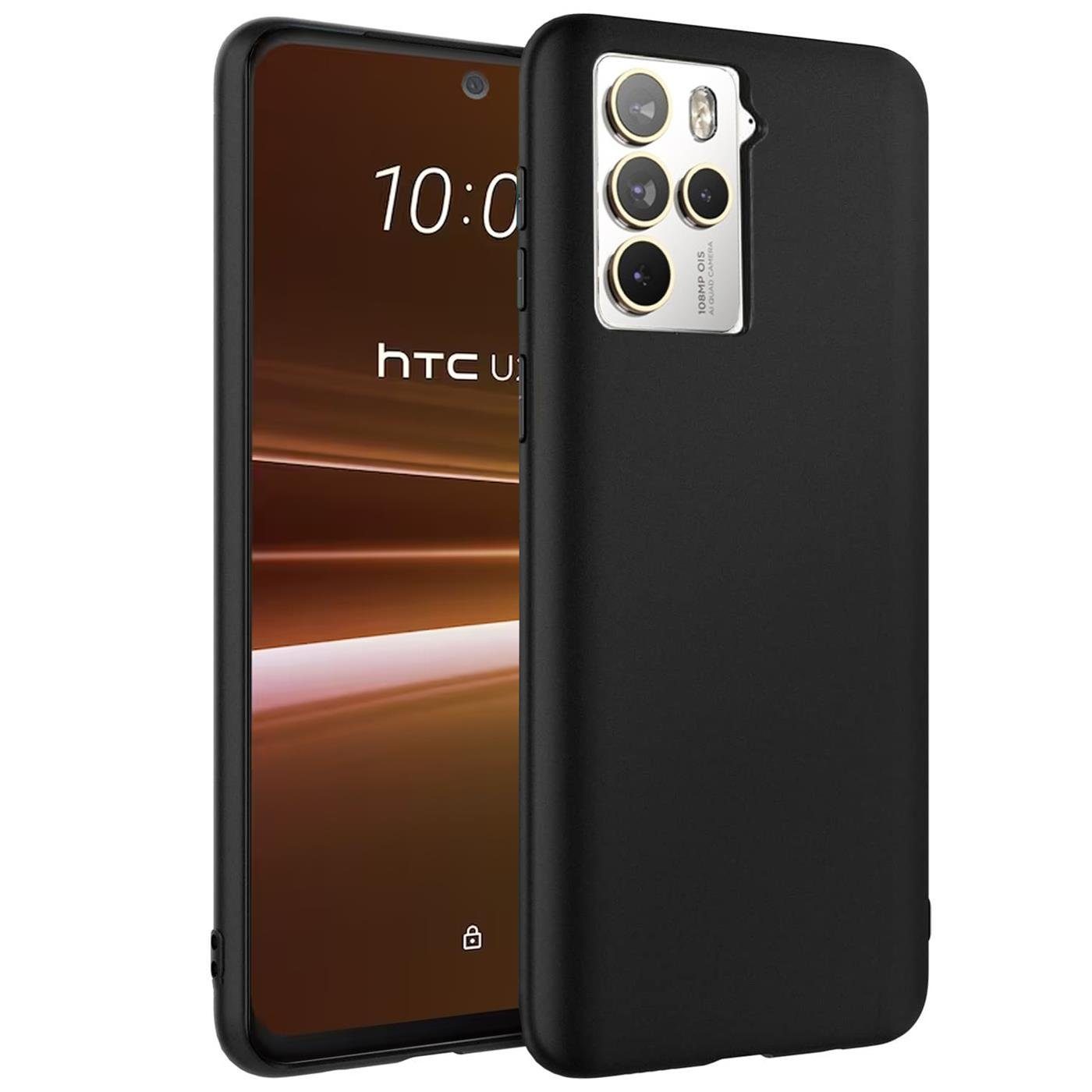 CoolGadget Handyhülle Black Series Handy Hülle für HTC U23 Pro 6,7 Zoll, Edle Silikon Schlicht Robust Schutzhülle für HTC U23 Pro Hülle