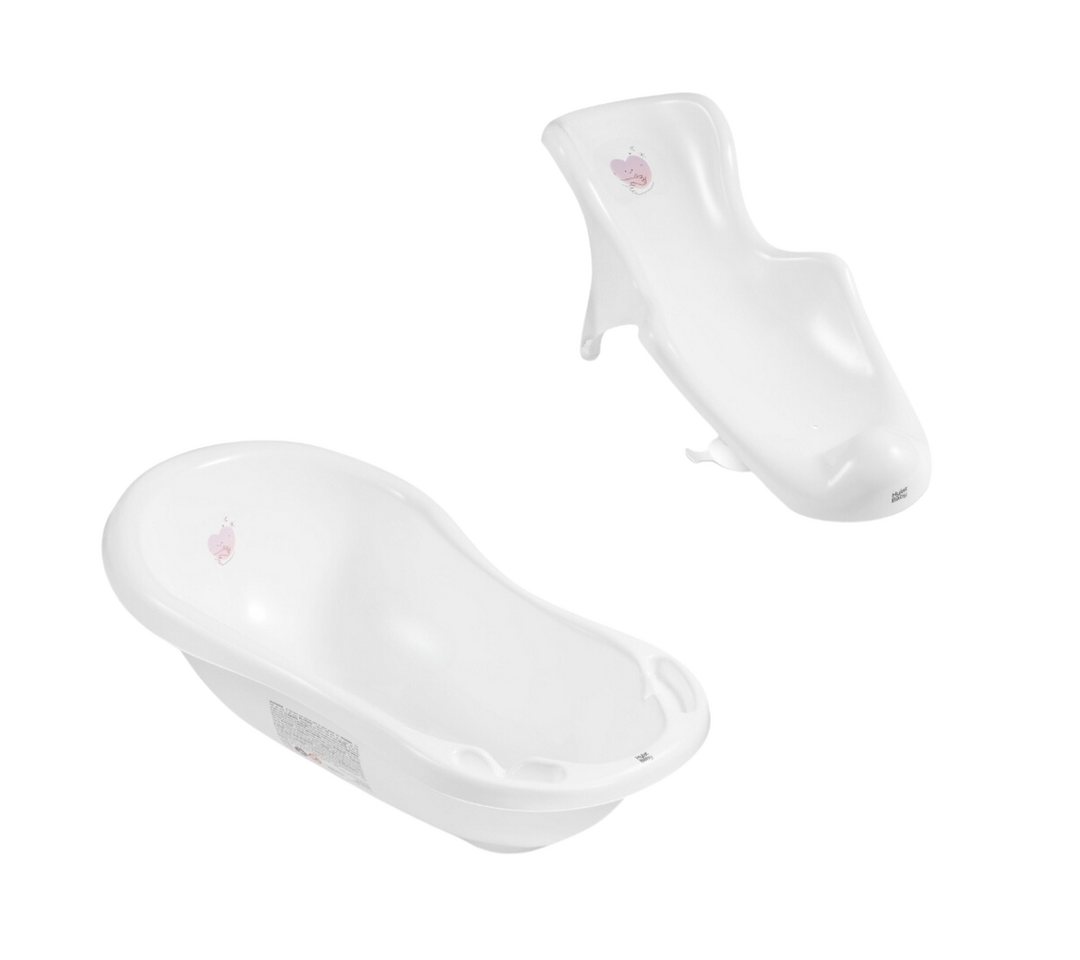 Thumbnail - Hylat Baby Babybadewanne Babywanne, Sitz – Weiß, (2-teiliges SET)