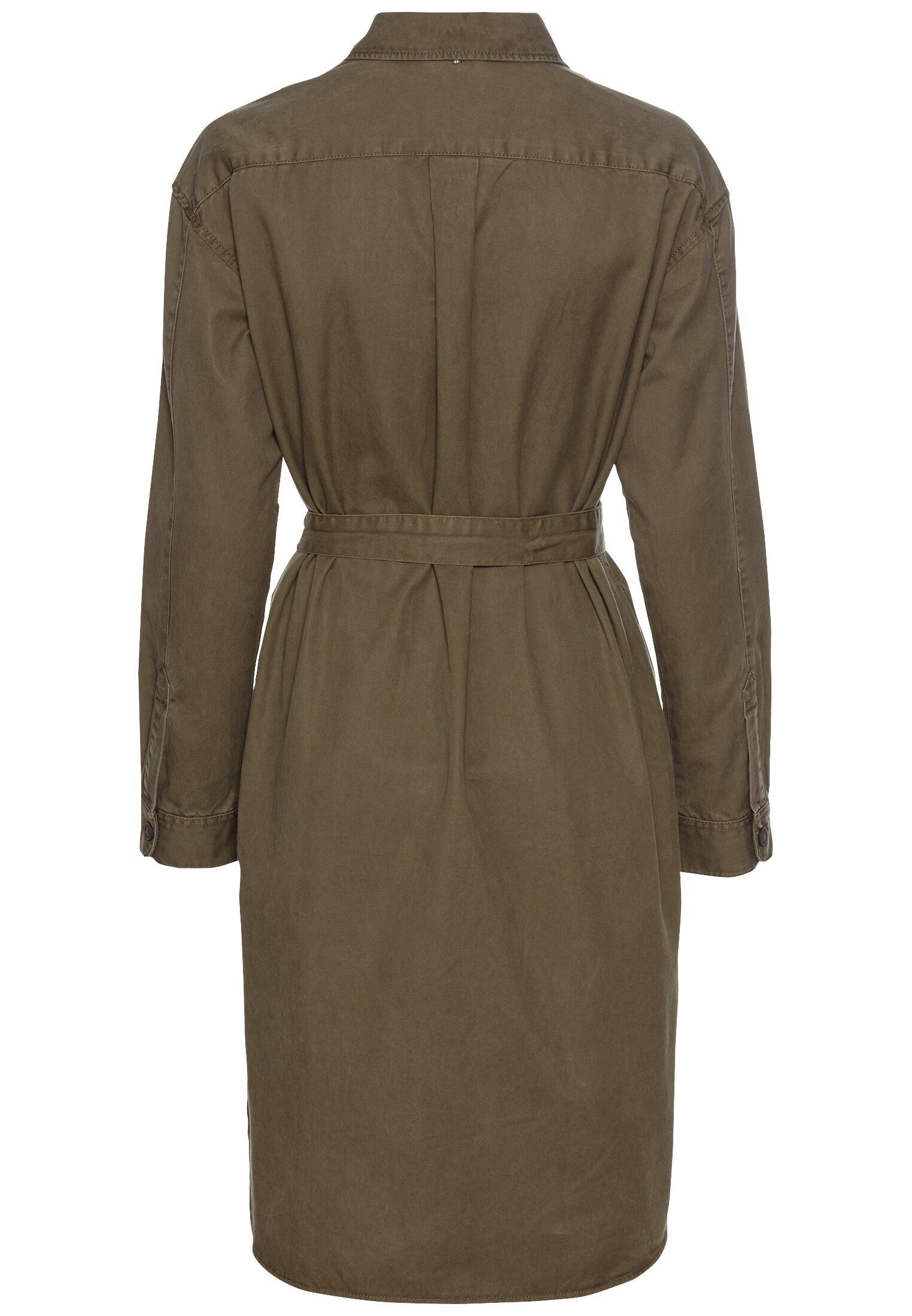 camel active Blusenkleid Hemdblusenkleid mit Stoffbindegürtel günstig online kaufen