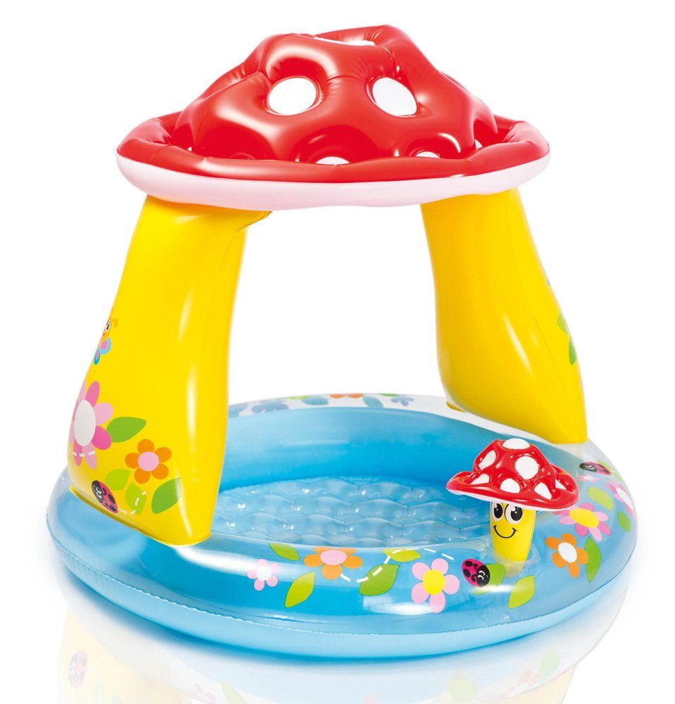 Intex Planschbecken Mushroom Baby Pool 102cm x 89cm 45 Liter 1-3 Jahre 57114NP