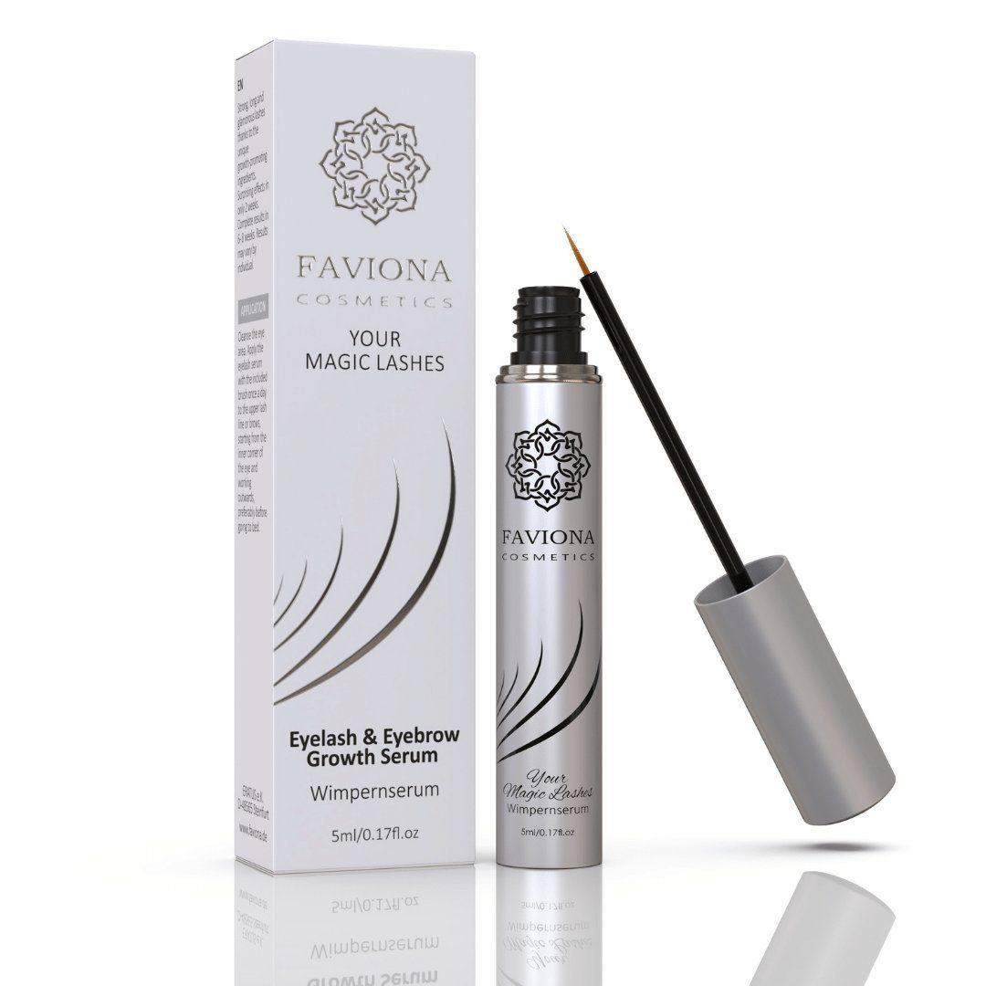 FAVIONA Wimpernserum Eyelash & Eyebrow Serum Wachstum LASHES, 1-tlg., YOUR Growth Wimpern der fördert MAGIC