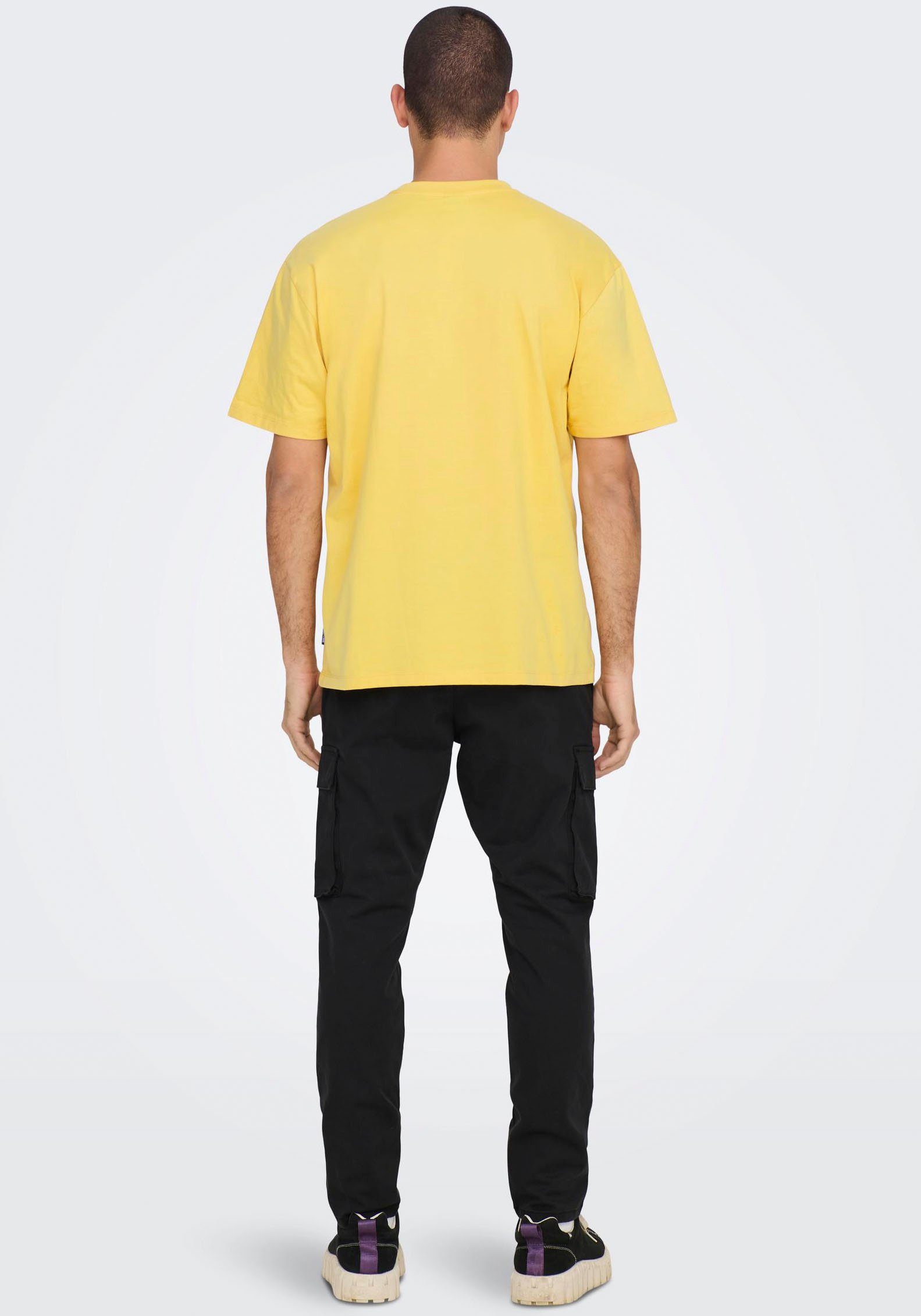 ONLY & SONS T-Shirt FRED ochre