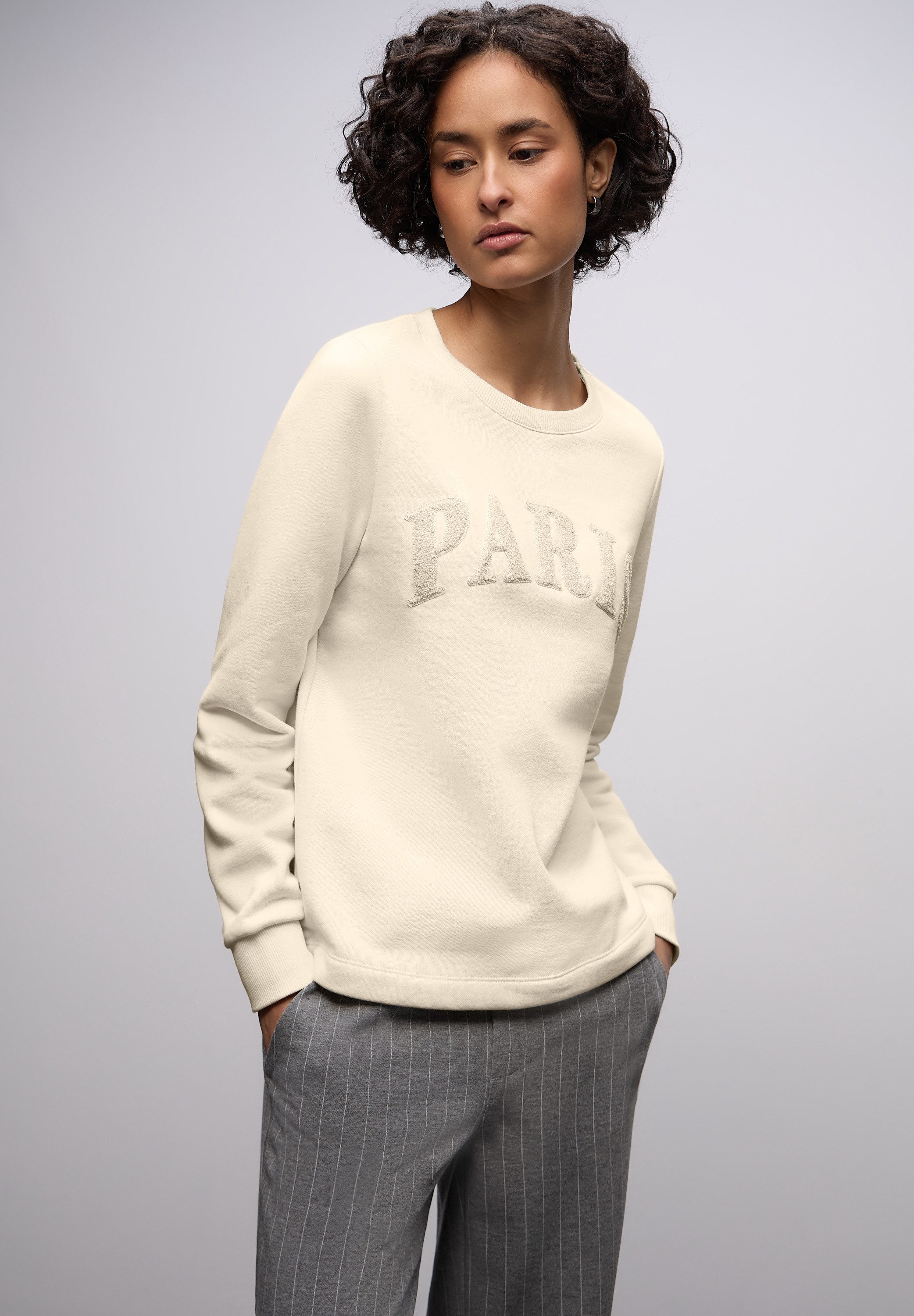 STREET ONE Sweatshirt mit Wording günstig online kaufen