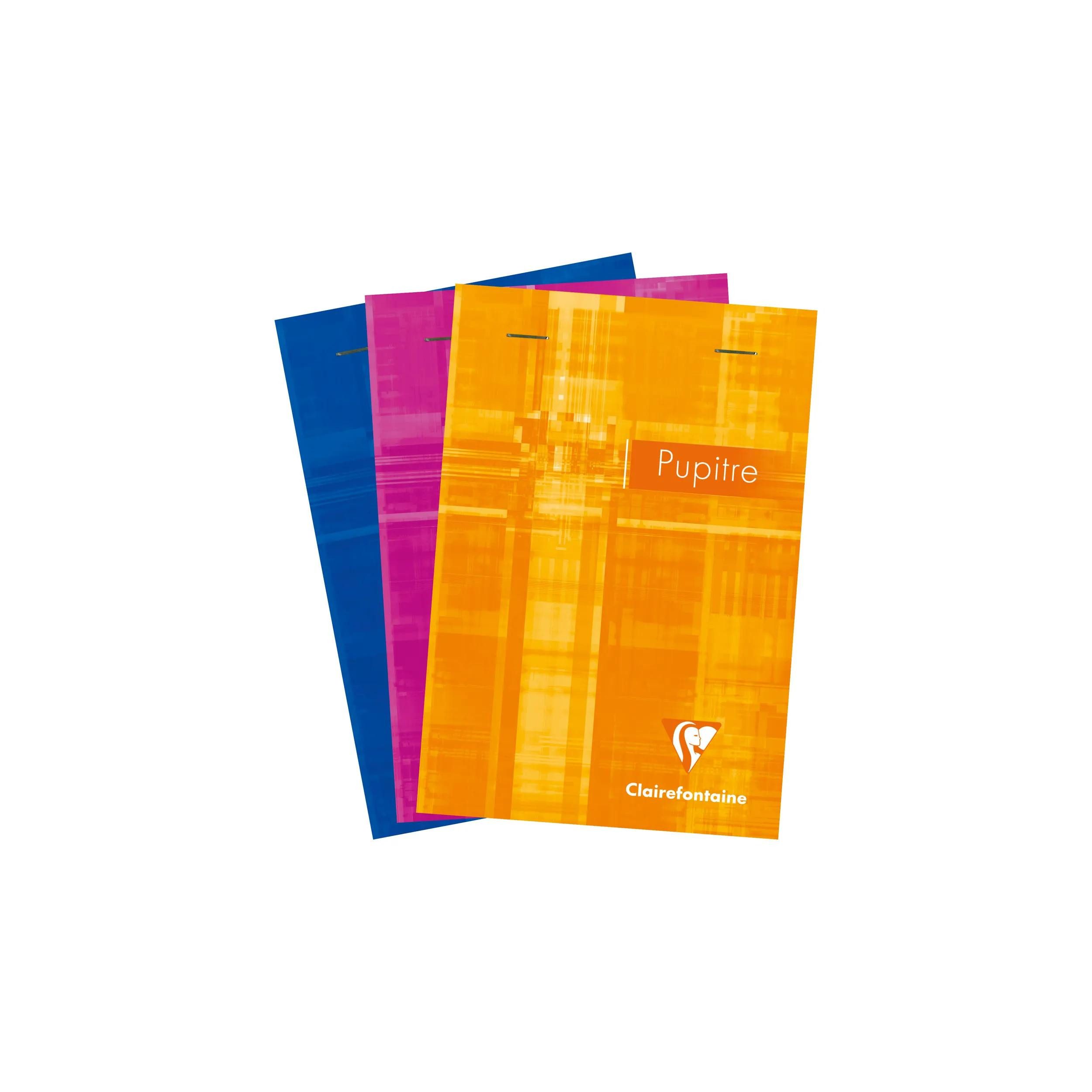 CLAIREFONTAINE Notizheft 5x Block Pupitre DIN A6 80 Blatt 90g kariert Sortiert 6642C, Clairefontaine Metric