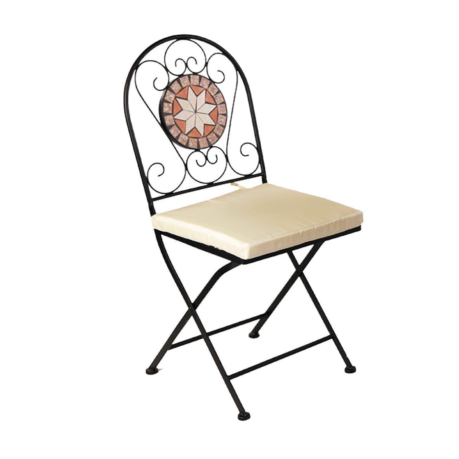 Mojawo Armlehnstuhl Mosaik Klappstuhl Bistrostuhl Balkonstuhl günstig online kaufen