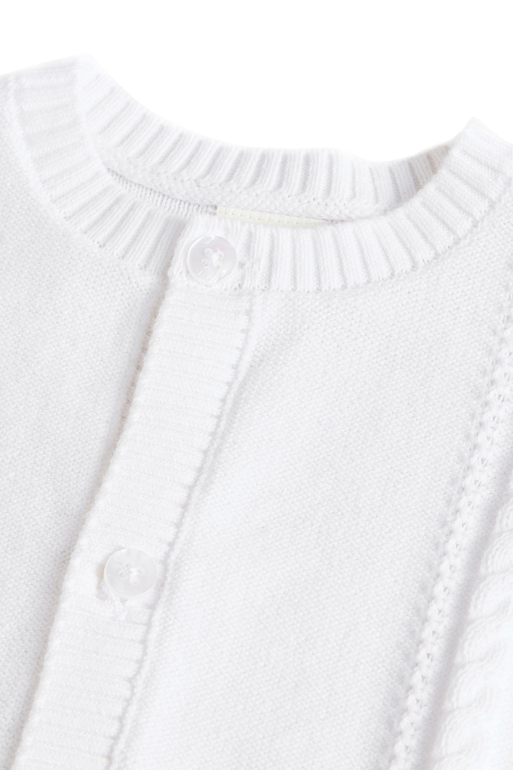 Next Strickjacke Baby Strickjacke aus 100 % Baumwolle (1-tlg)