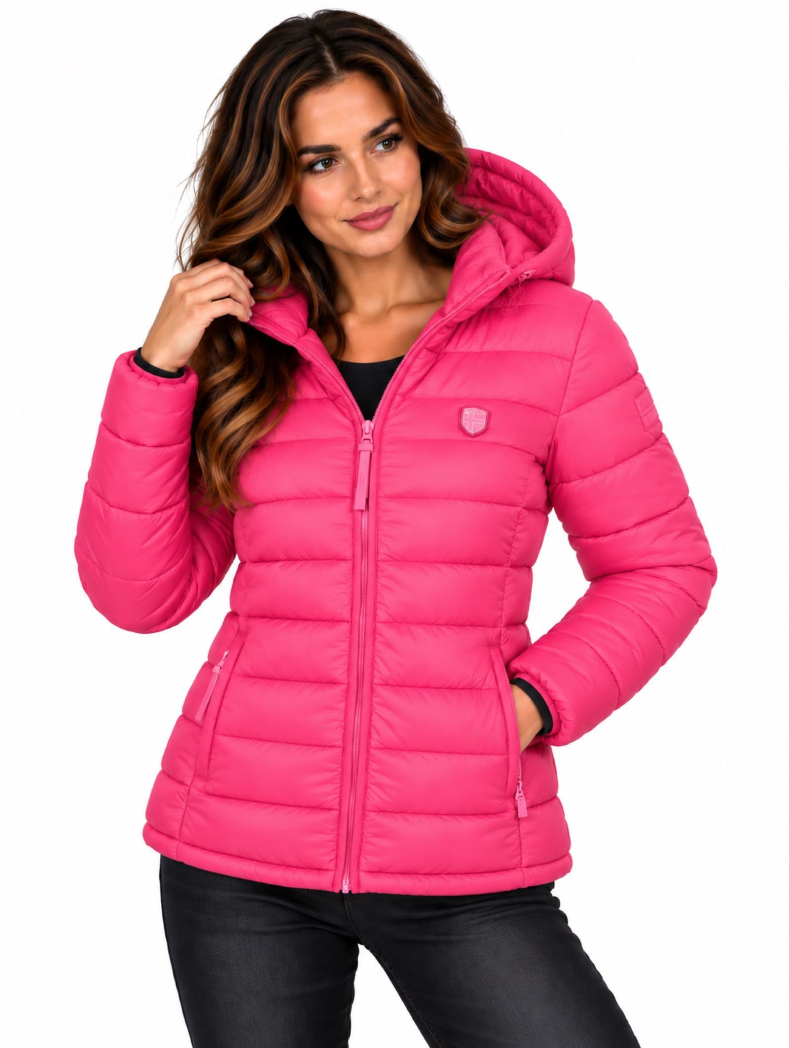 Geographical Norway Steppjacke Damen Herbst Winter Jacke Steppjacke Outdoor leicht Übergangsjacke