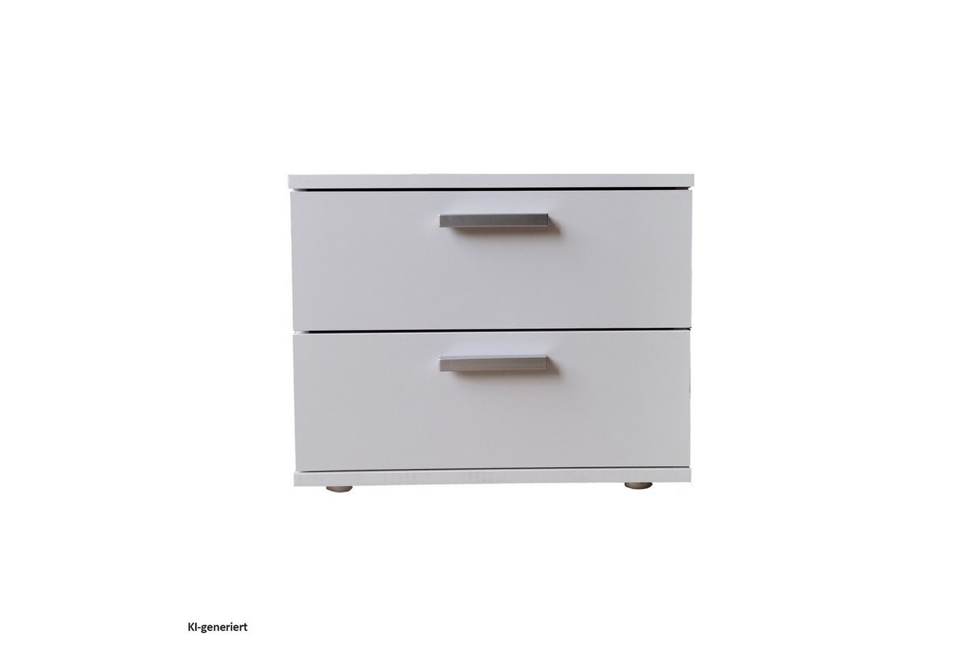 HTI-Line Nachtkommode Nachtschrank Nina mit zwei Schubladen (Stück, 1 St., 1 Nachtschrank), Nachttisch Nachtkommode Nachtkonsole