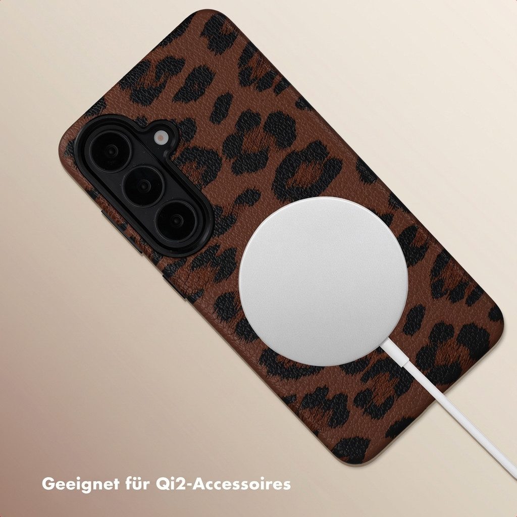 Selencia Backcover Selencia Sabi Backcover Leopardenmuster mit MagSafe Samsung Galaxy S26 – Bild 3 von 5