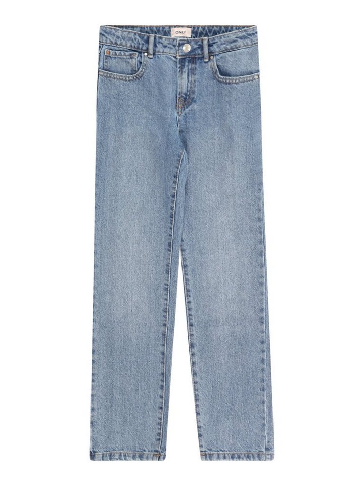 KIDS ONLY Weite Jeans Megan (1-tlg) Plain/ohne Details, Abgesteppter  Saum/Kante