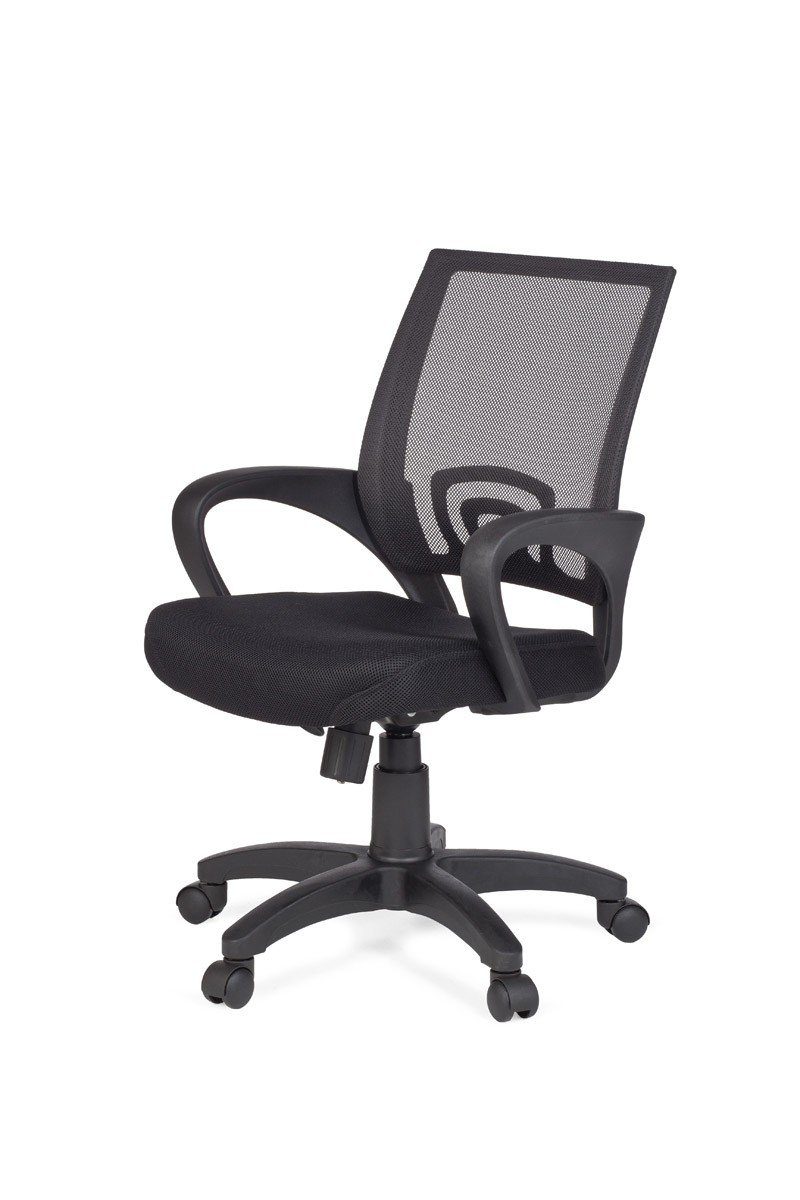 Bürodrehstuhl ergonomisch Amstyle Drehstuhl Schwarz Jugendstuhl Armlehne), SPM1.075 Schreibtischstuhl (Bürostuhl mit