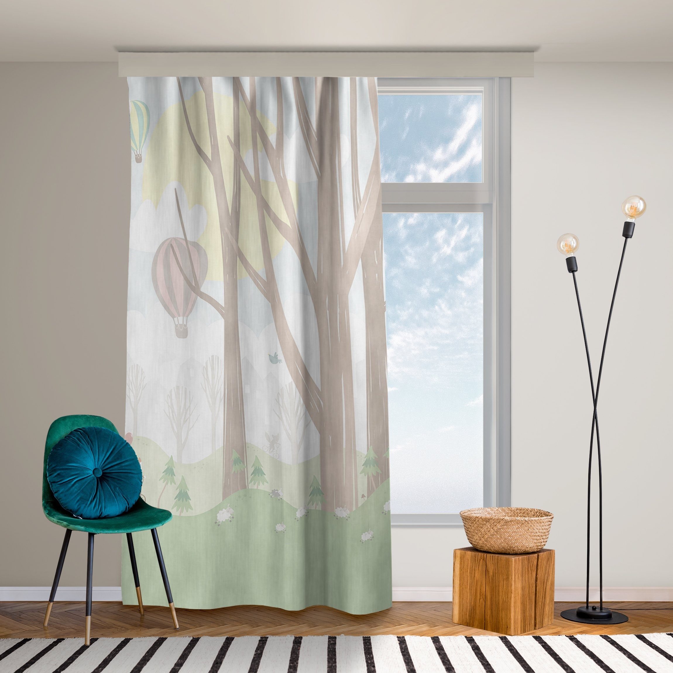 Bilderdepot24 Vorhang Gardine Natur Wald Modern günstig online kaufen