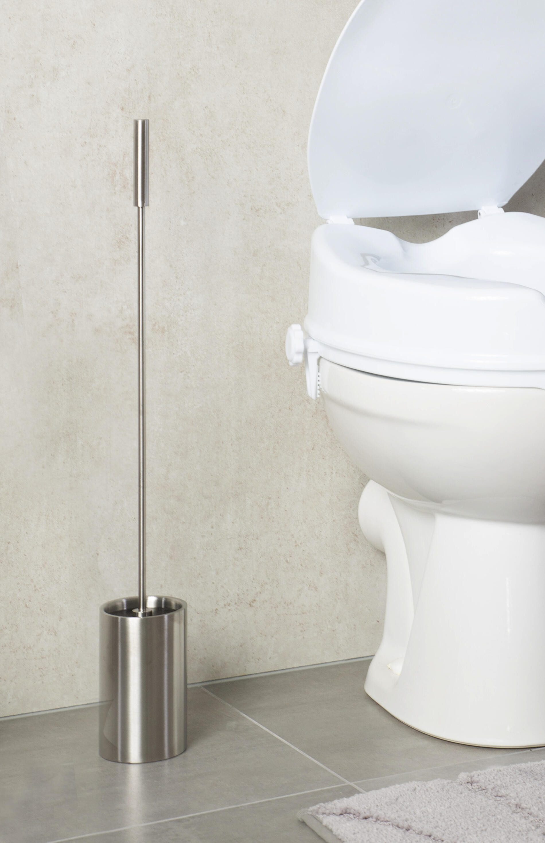 Ridder Badaccessoire-Set WC-Bürste Leo, mit langem Stiel chromfarben matt günstig online kaufen