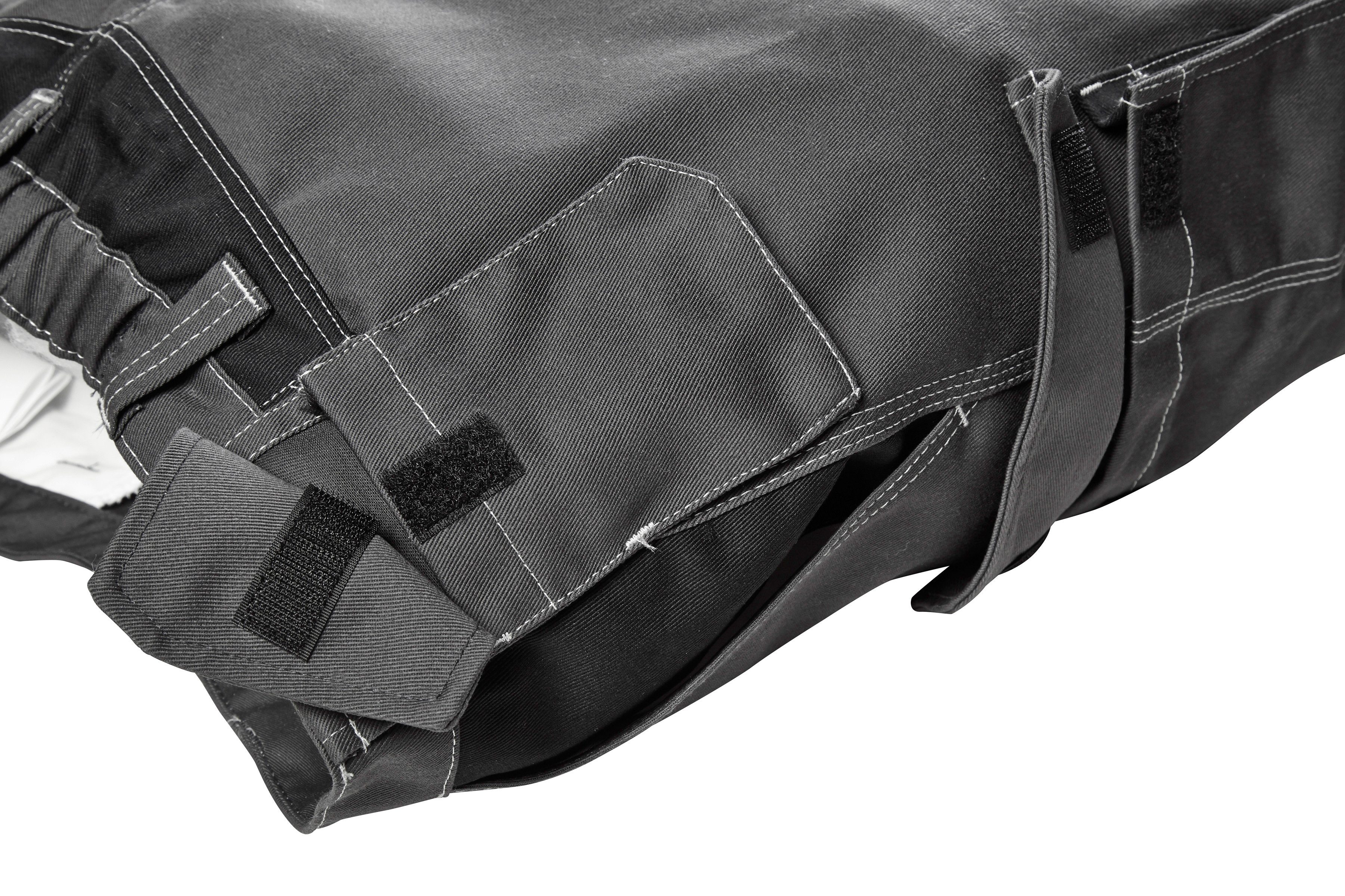 anthrazit-schwarz Arbeitshose Kniepolstertaschen mit Kübler