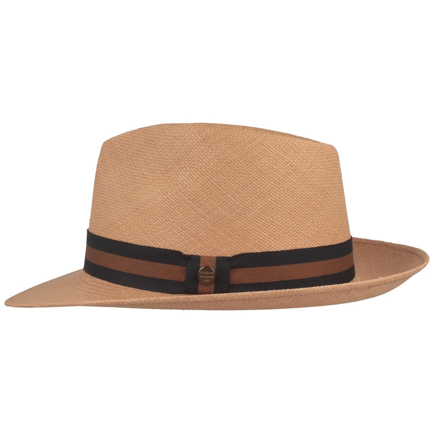 Breiter Strohhut Bogart Panama Hut mit UV-Schutz 50 & Ripsband