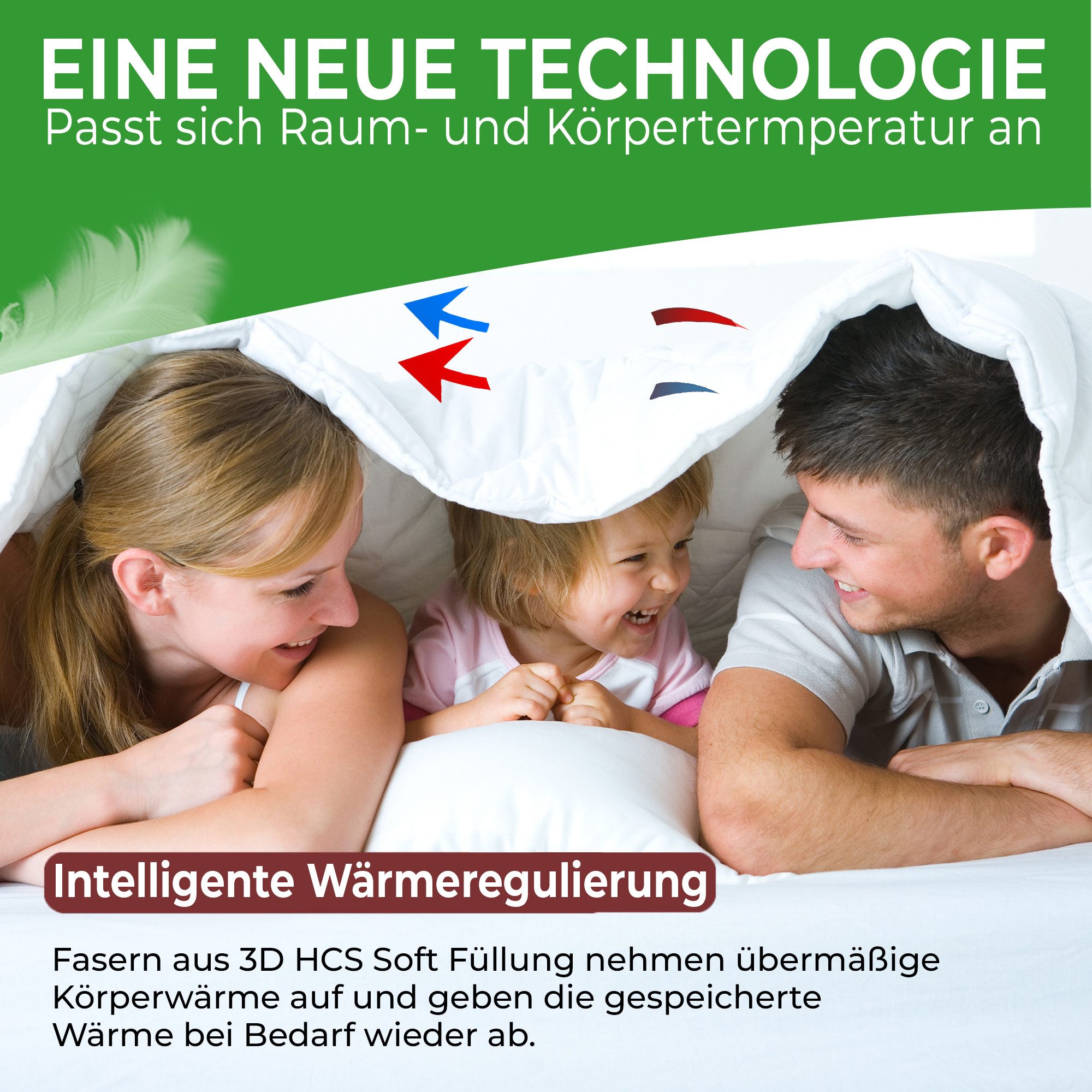 FIT DREAMS PRESS FOR SLEEP Bett-Set Premium Ganzjahresdecke - klimaregulier günstig online kaufen