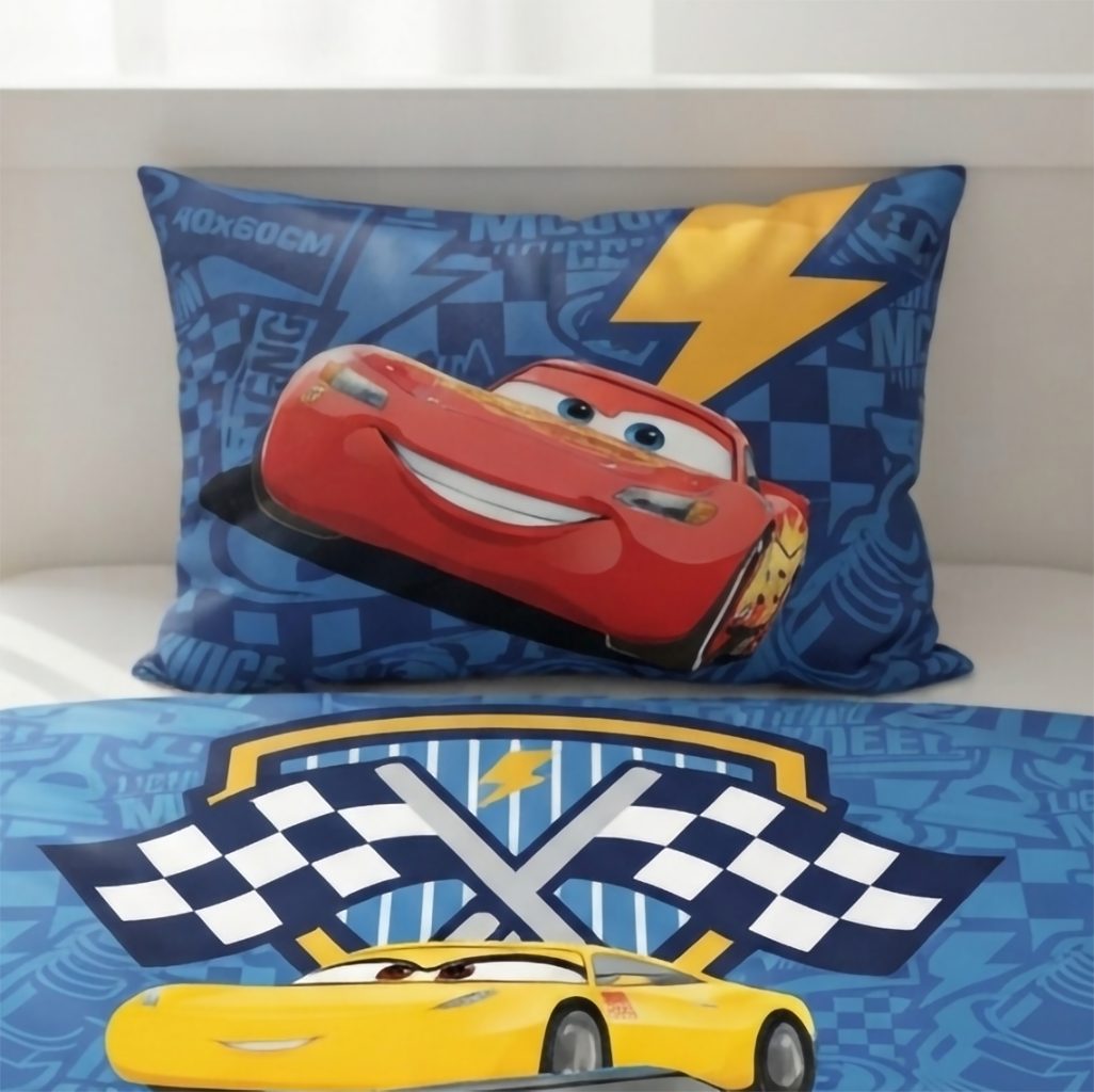 BrandMac Babybettwäsche Cars Racing Crew Baby Bettwäsche Set 2 tlg 100 x 135 cm 100% Baumwolle, 2 teilig, Langlebig