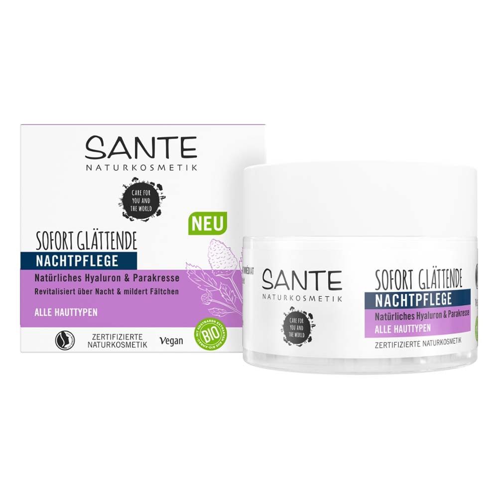 SANTE Nachtcreme Hyaluron & Parakresse - Nachtcreme 50ml mehr