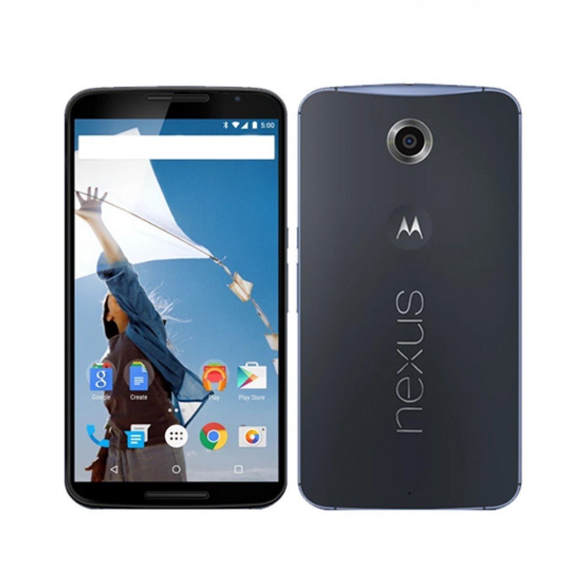 Motorola Nexus 6 XT1100 32 GB Dark Blue Smartphone (15.24 cm/6.0 Zoll, 13 MP Kamera, Dual-LED Ringblitz, Wireless Charging)