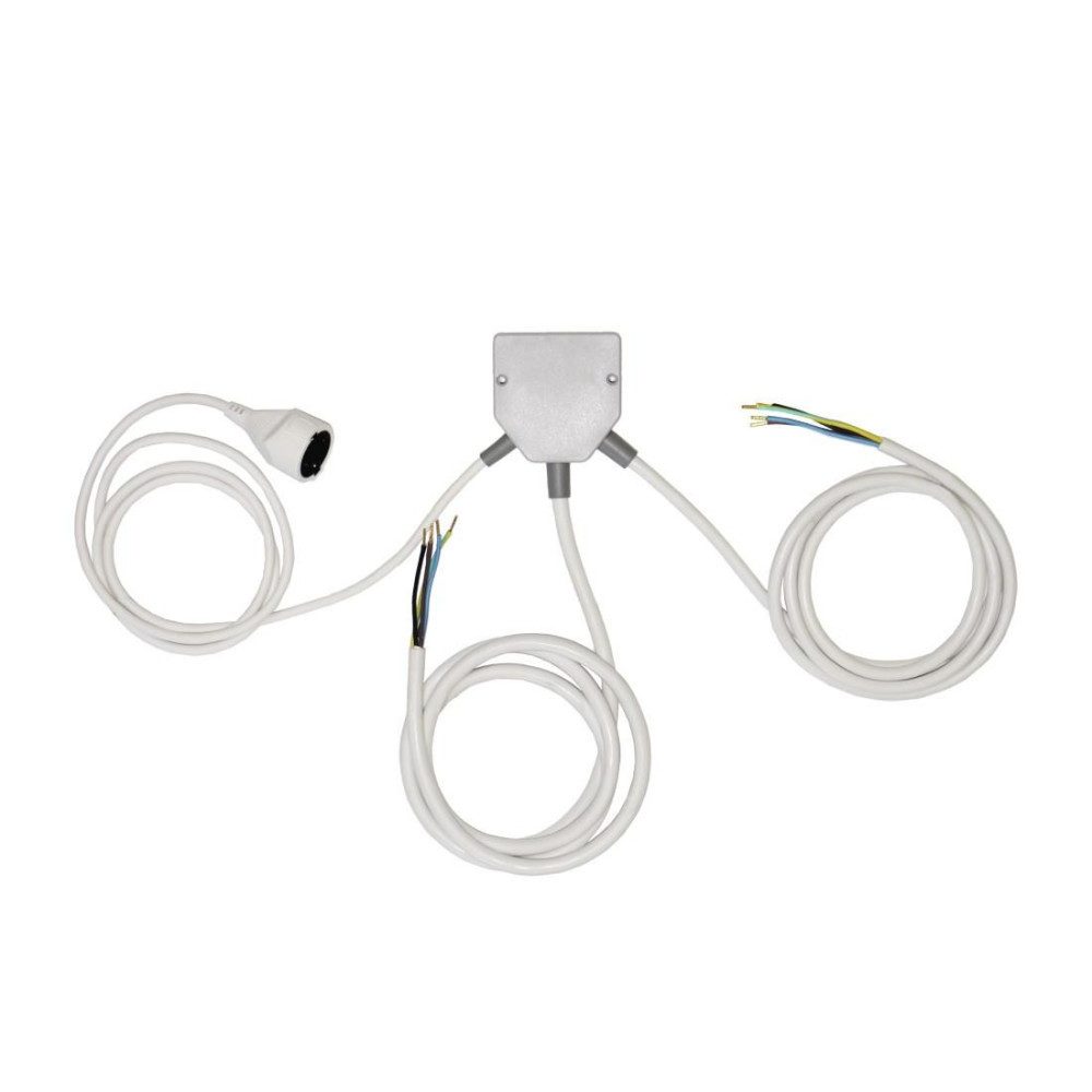 Xavax Küchenanschlussverteiler (Splitter) für elektrische Geräte (00111999) Elektro-Kabel