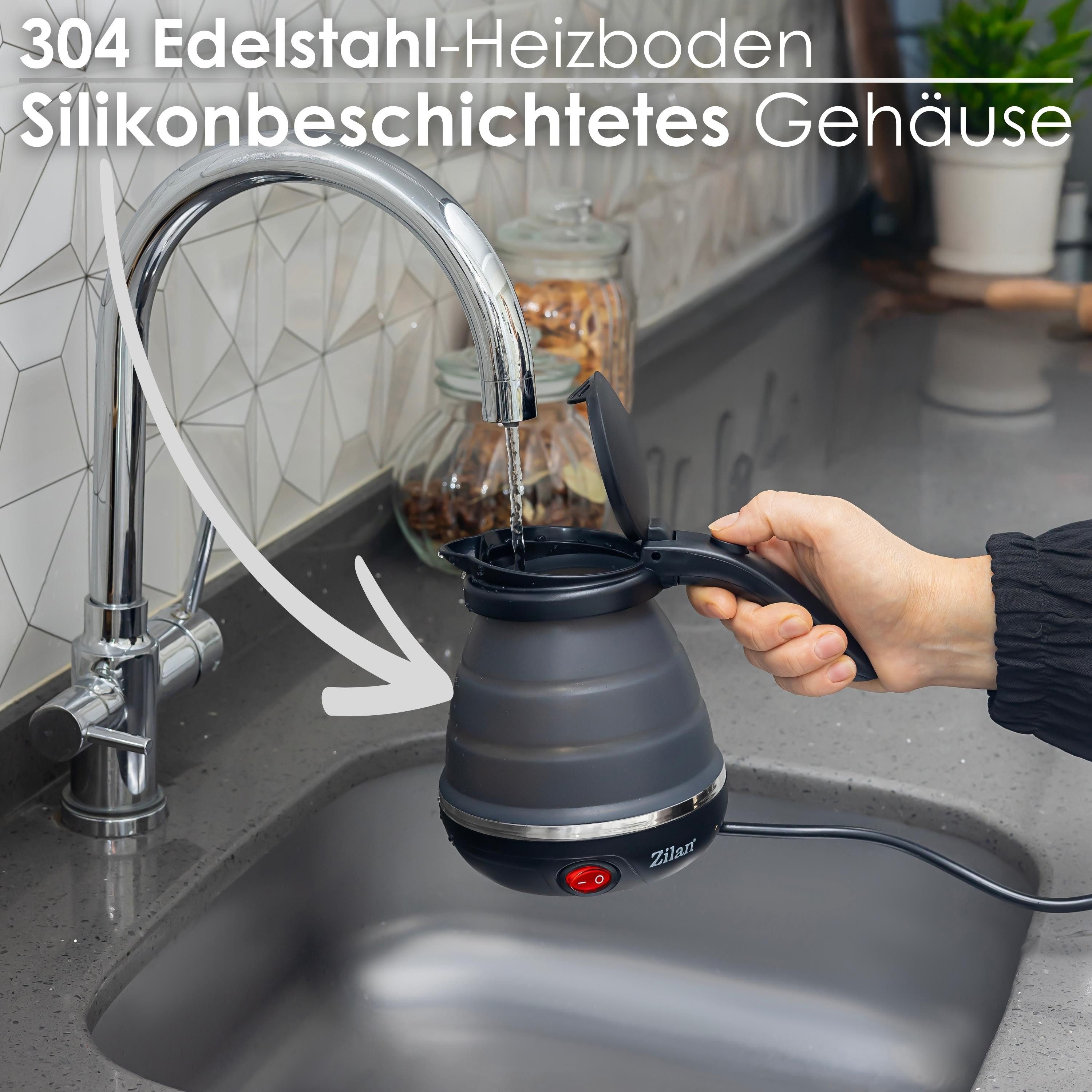 Zilan Wasserkocher ZLN-1986, 0.5 l, 750 W, automatischer Klappdeckel