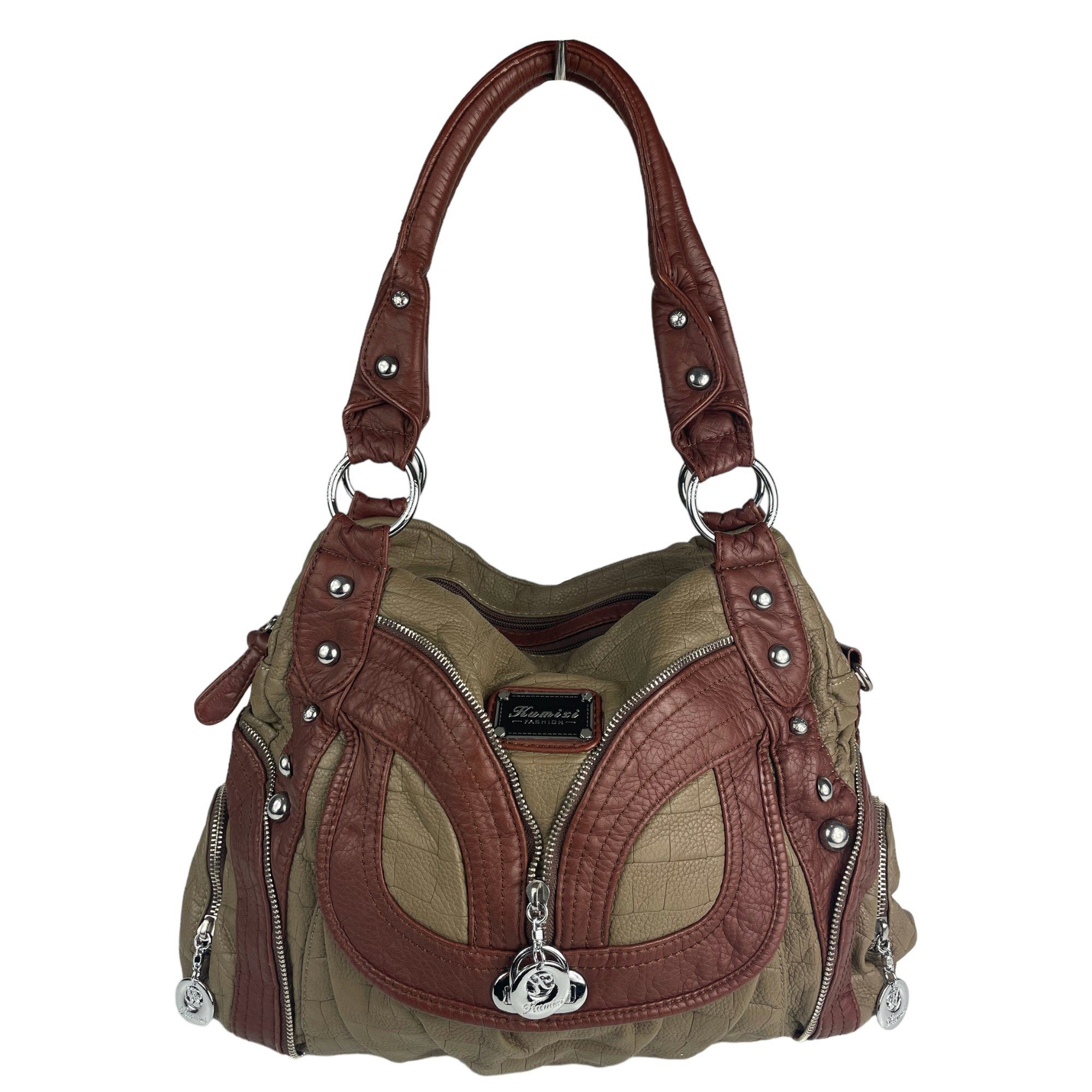 Taschen4life Schultertasche klassische Damen Handtasche AK1168, Tasche mit günstig online kaufen