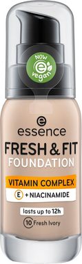 Essence Foundation FRESH & FIT FOUNDATION, 3-tlg.