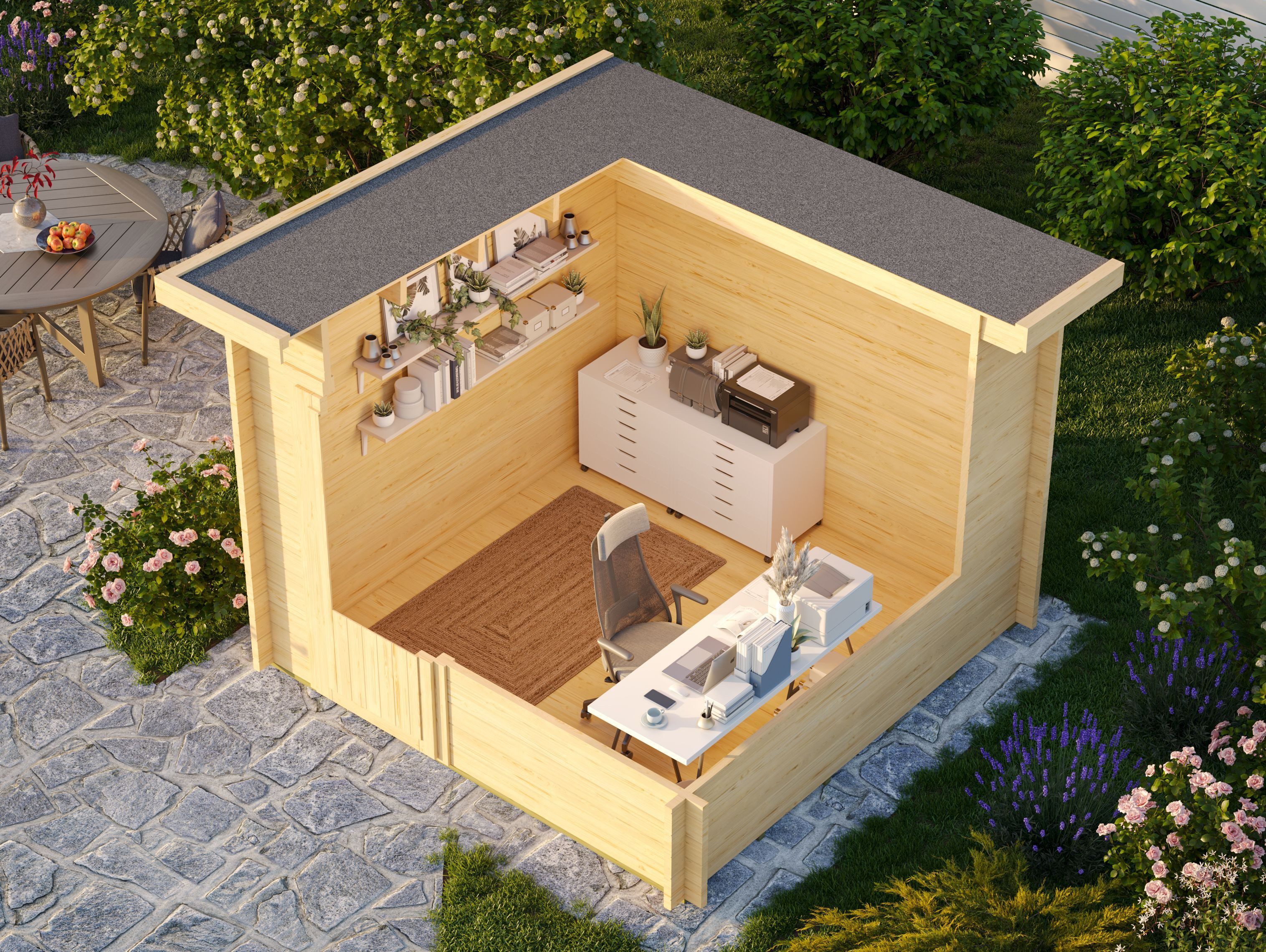 Thumbnail - Fjordholz Gartenhaus Ezra 3N