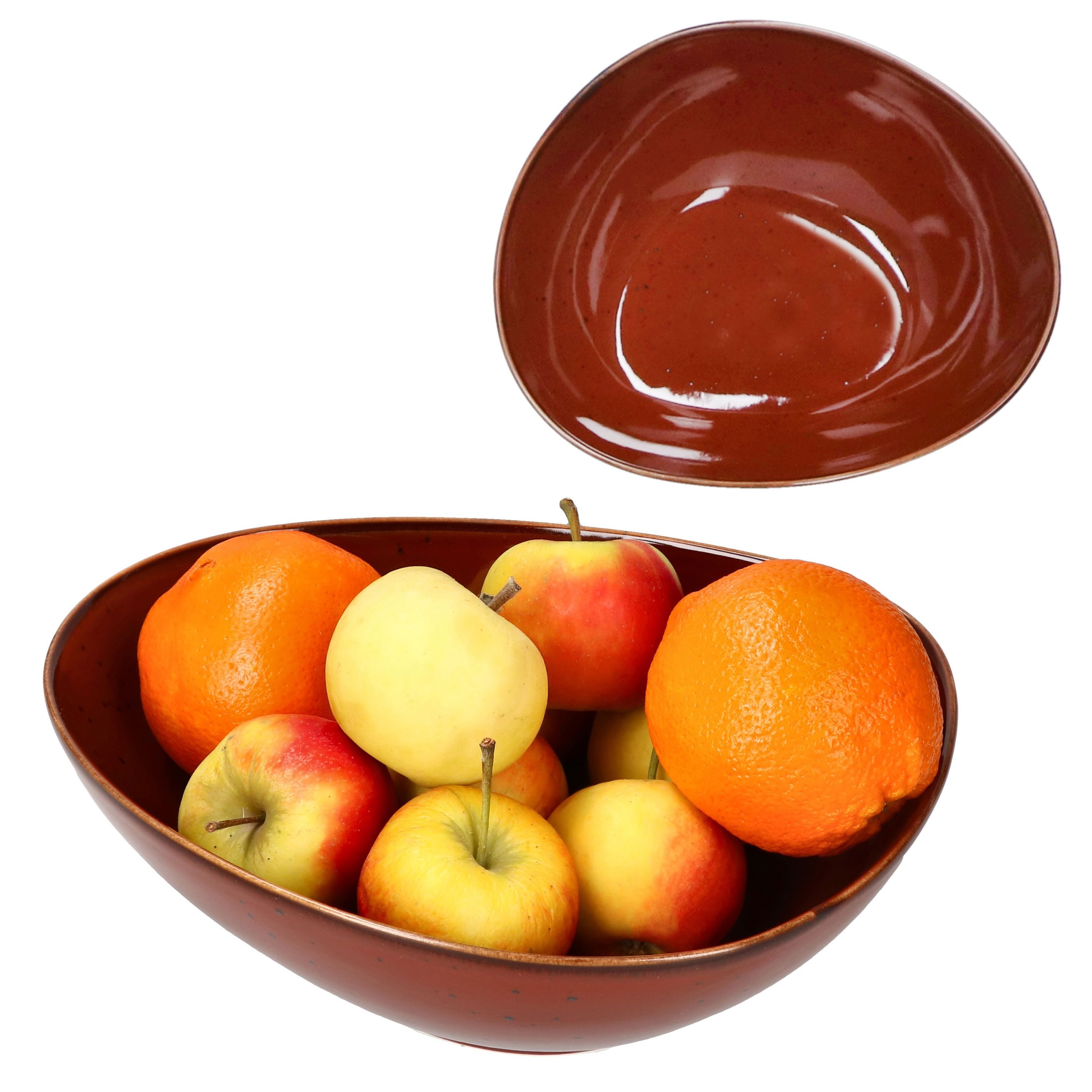 MamboCat Servierschale MamboCat Marron Taste 2tlg Schalen Set groß & klein Servierschale, Porzellan