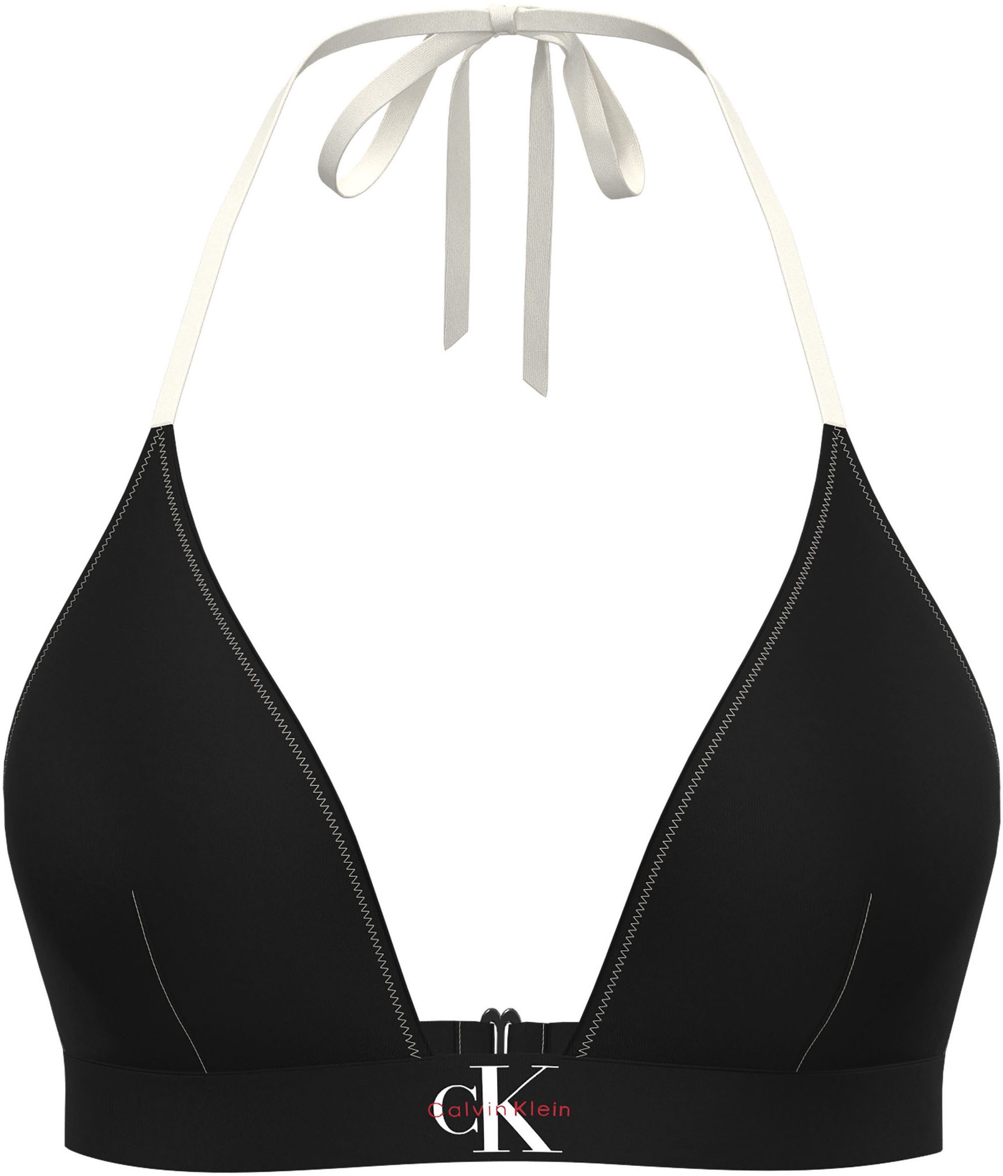 Calvin Klein Swimwear Triangel-Bikini-Top, Körpernahe Passform mit Band zum Binden