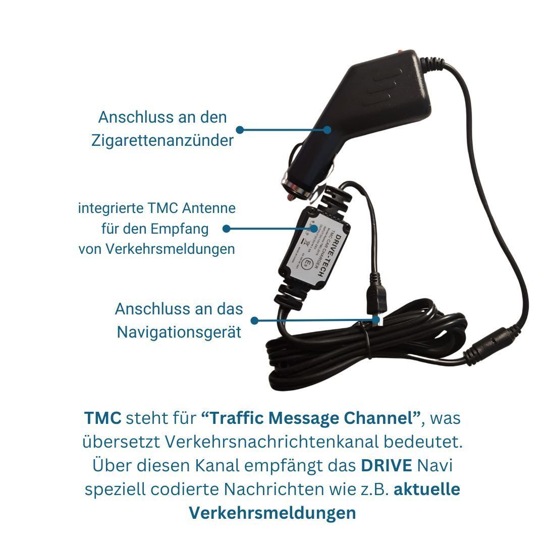GABITECH 7 Zoll GPS Navgationsgerät DRIVE 7.0 mit TMC für LKW, PKW, Wohnmobil Einbau-Navigationsgerät (Europa, inklusive lebenslanger Kartenupdates, inklusive Z – Bild 4 von 5