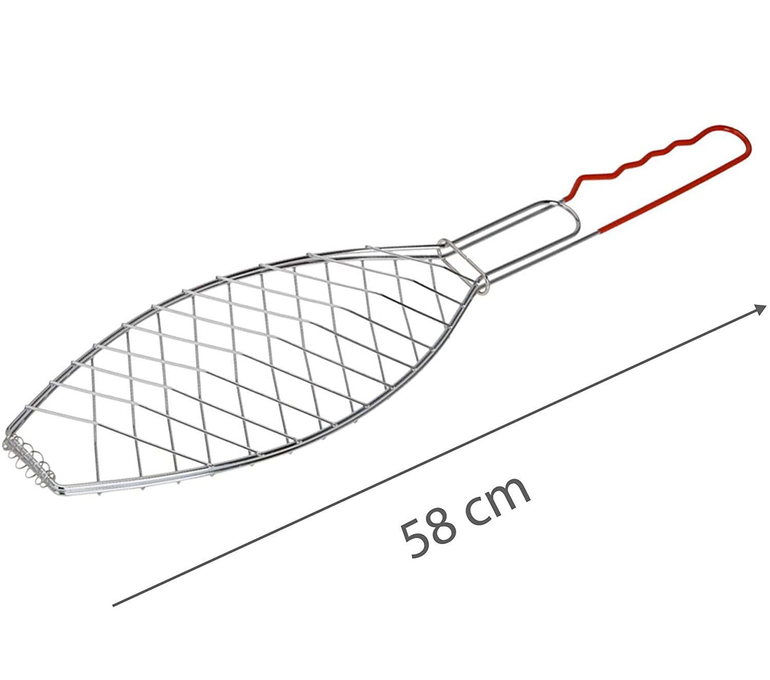 ToCi Grillwender 4 Stk. Fisch-Griller Fischbräter Fisch-Grillzange Fischzange Grillkorb