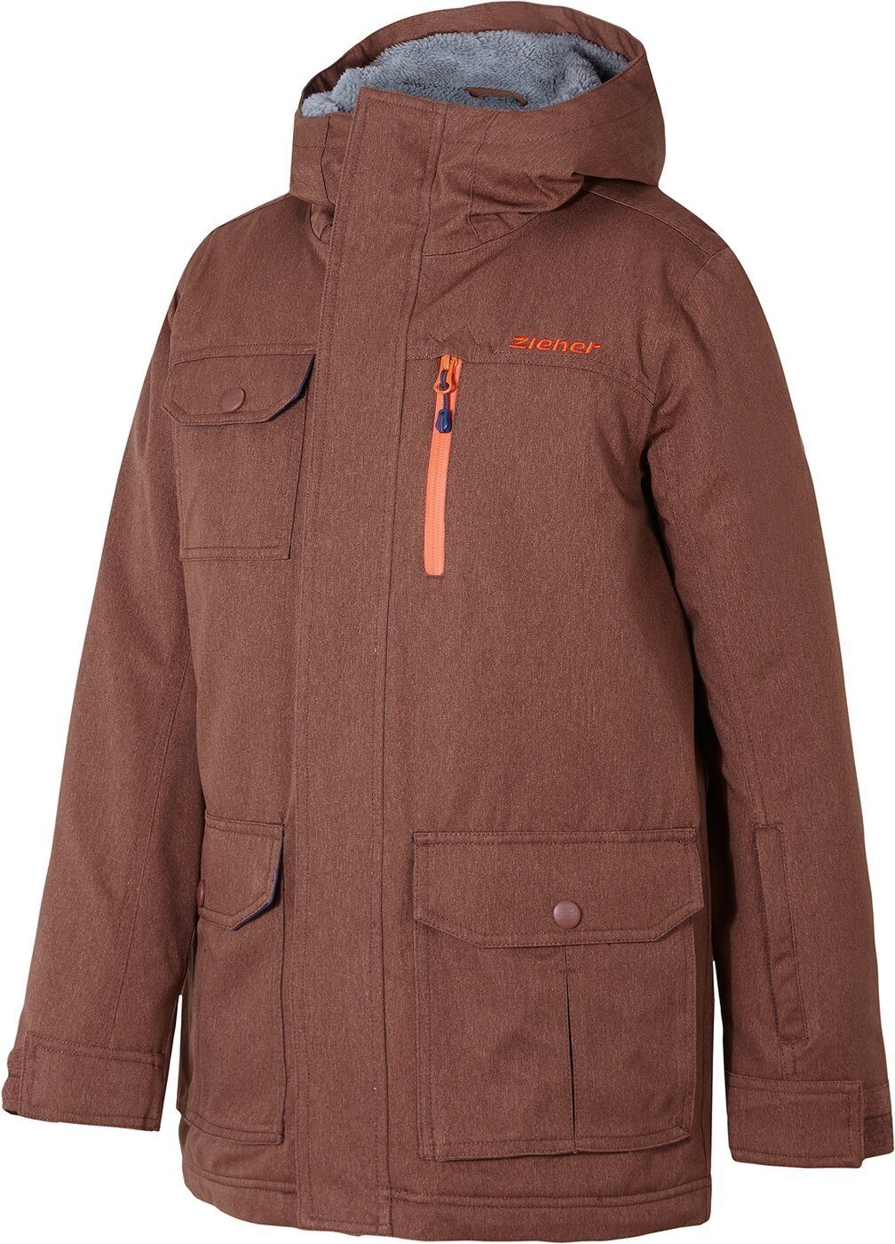 Ziener Skijacke YAN youth (jacket ski) 852 copper melange