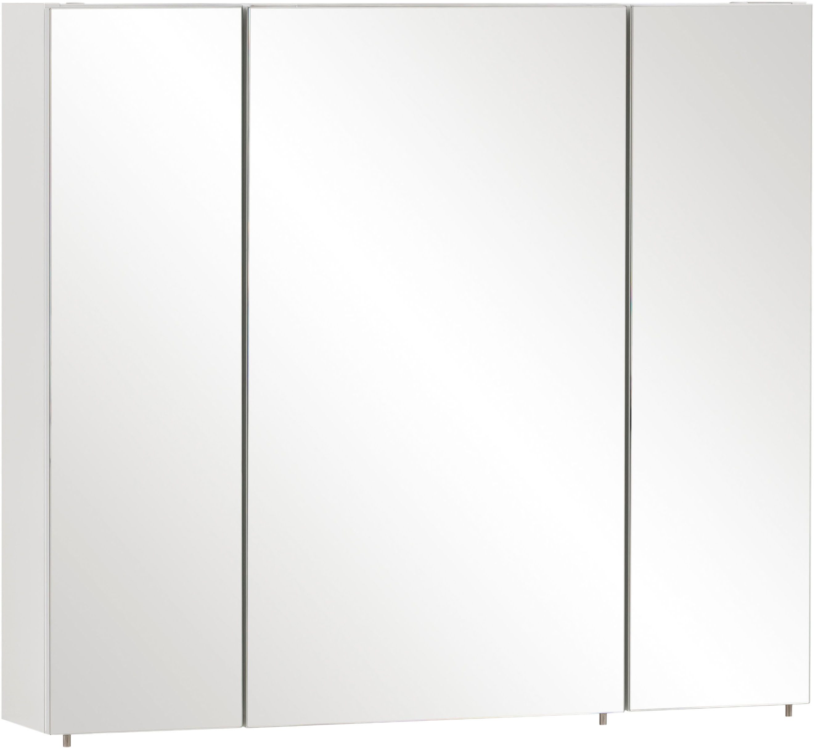 Schildmeyer Spiegelschrank Basic, Spiegelschrank, Made in Germany, B: 80 cm Solide Verarbeitung - Dieses Produkt ist in Deutschland gefertigt