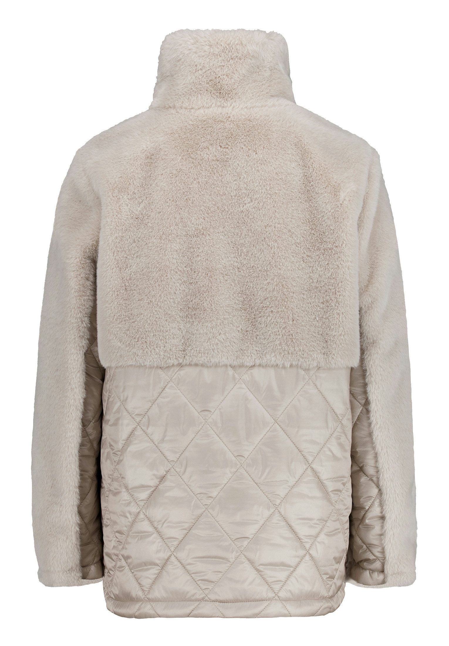 Amber & June Fellimitatjacke Jacke PlUEsch - Plüschjacke mit Stehkragen - Damen Jacke – Bild 2 von 2