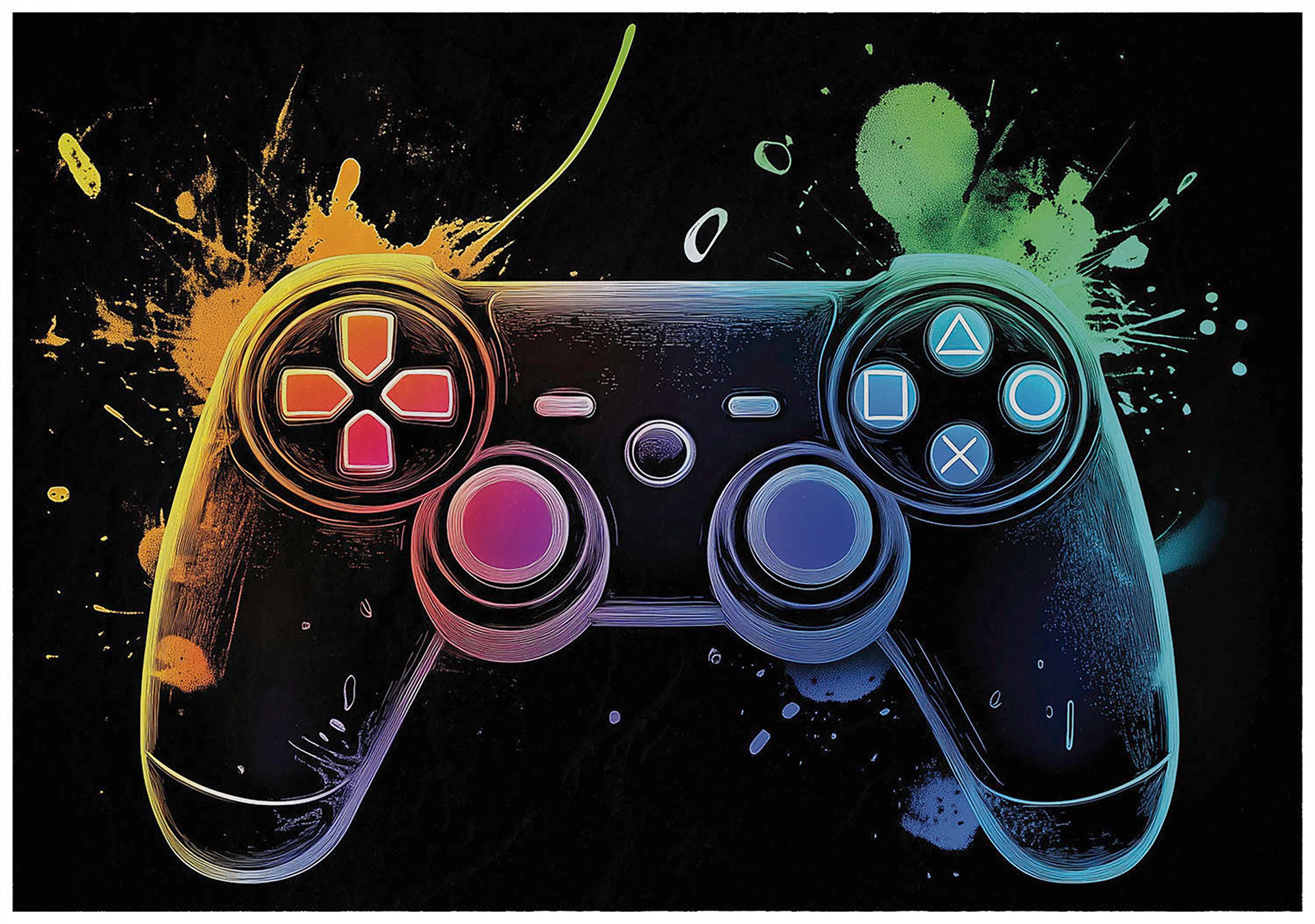 Wallarena Fototapete Kinderzimmer Jungen Game Pad Gaming Vlies Tapete Wandt günstig online kaufen