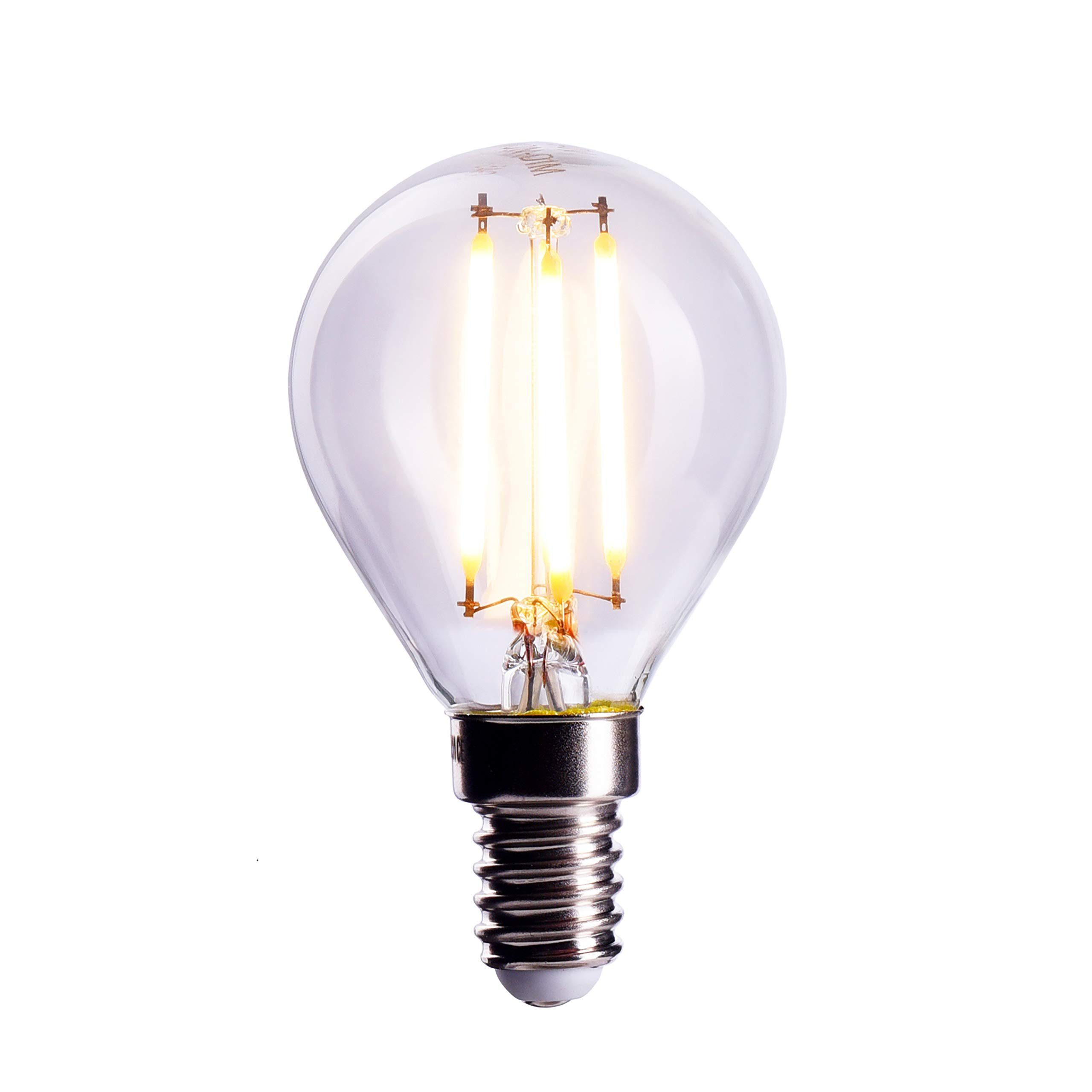 Crown LED LED-Glühbirne E14, 4W, Dimmbar, 40W Birne ersetzen, Warmweiß,  230V Halogenlampe, 1 Stück (1er Pack)Klassisch