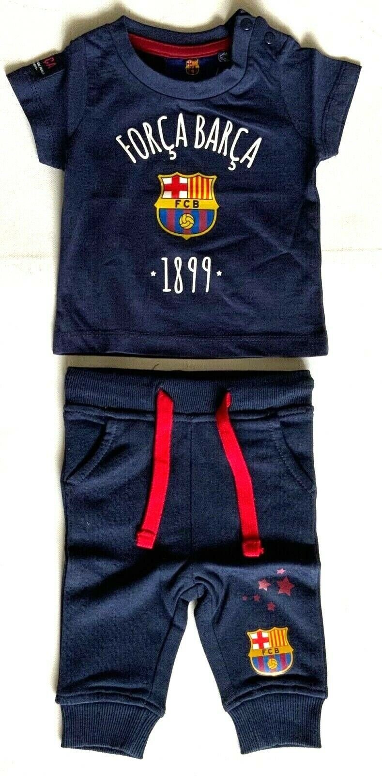 T-Shirts (2-tlg) Barcelona. Joggers Barcelona Kinder FC Baby Jogginganzug Blau FC Barcelona FC Set, FC & Barcelona
