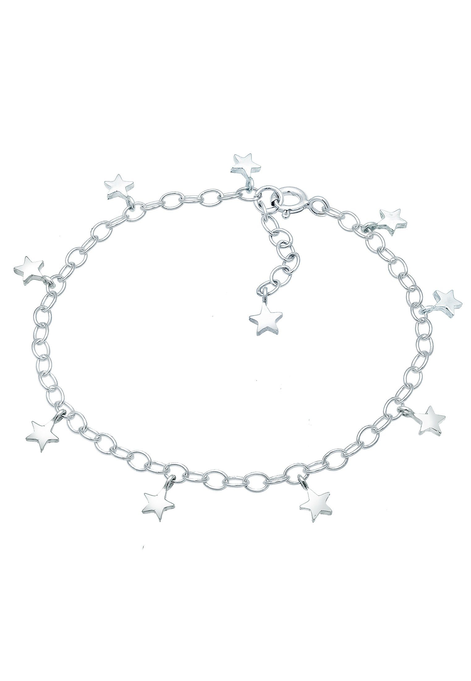 Stern Symbol Elli Ankerkette Trend Sterne Astro Silber, Armband 925er