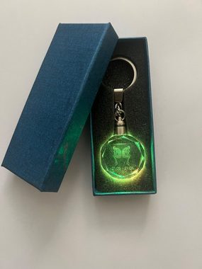 Stelby Schlüsselanhänger Zwillinge Sternzeichen Schlüsselanhänger LED Multicolor Geschenkbox