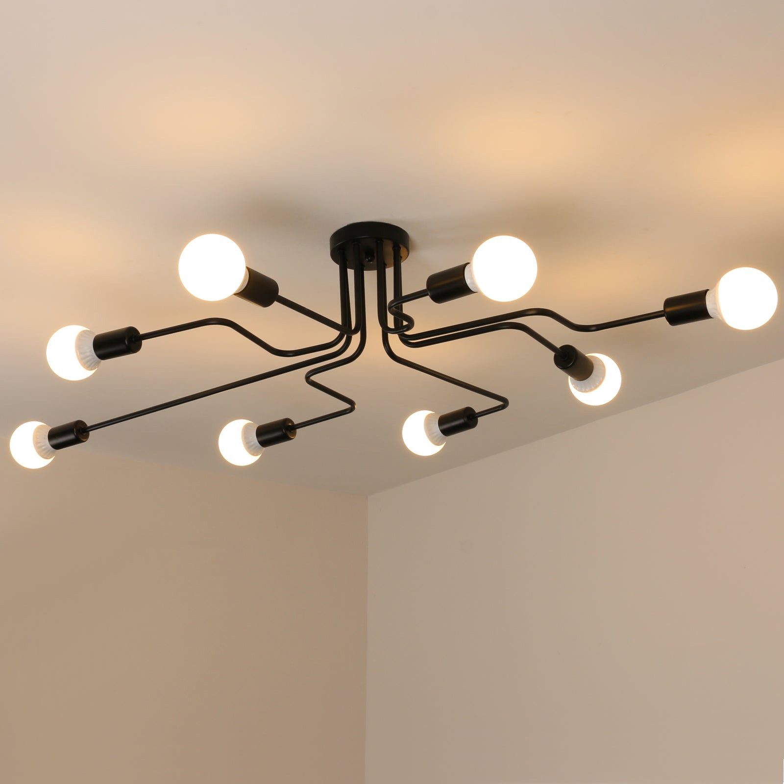 Goeco Deckenleuchte Wohnzimmer Deckenleuchte, Retro Lampe, günstig online kaufen