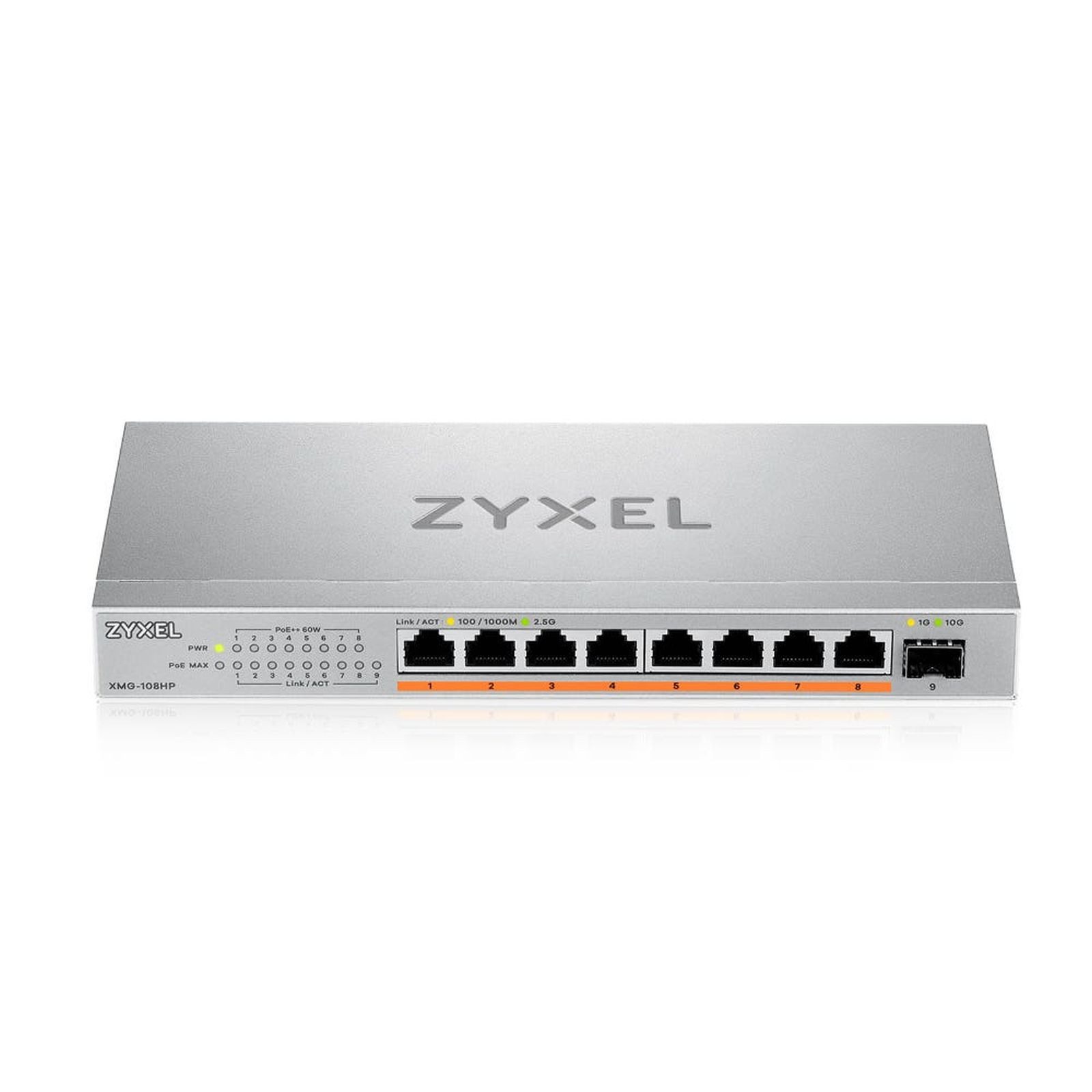 Zyxel XMG-100 Series XMG-108HP - Switch - nicht verwaltet - unmanaged - 8 x Netzwerk-Switch