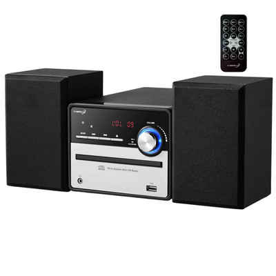 Cyberlux CL-3120 Stereoanlage (Digitales FM Radio, 4 W, Digitales FM Radio,Fernbedienung,LED Display,USB)