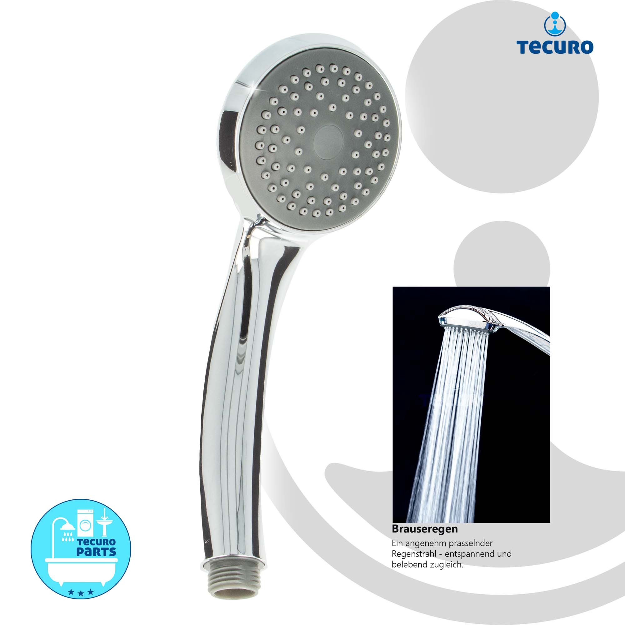 tecuro Duschbrause Komfort-Handbrause Ø 70 mm, günstig online kaufen