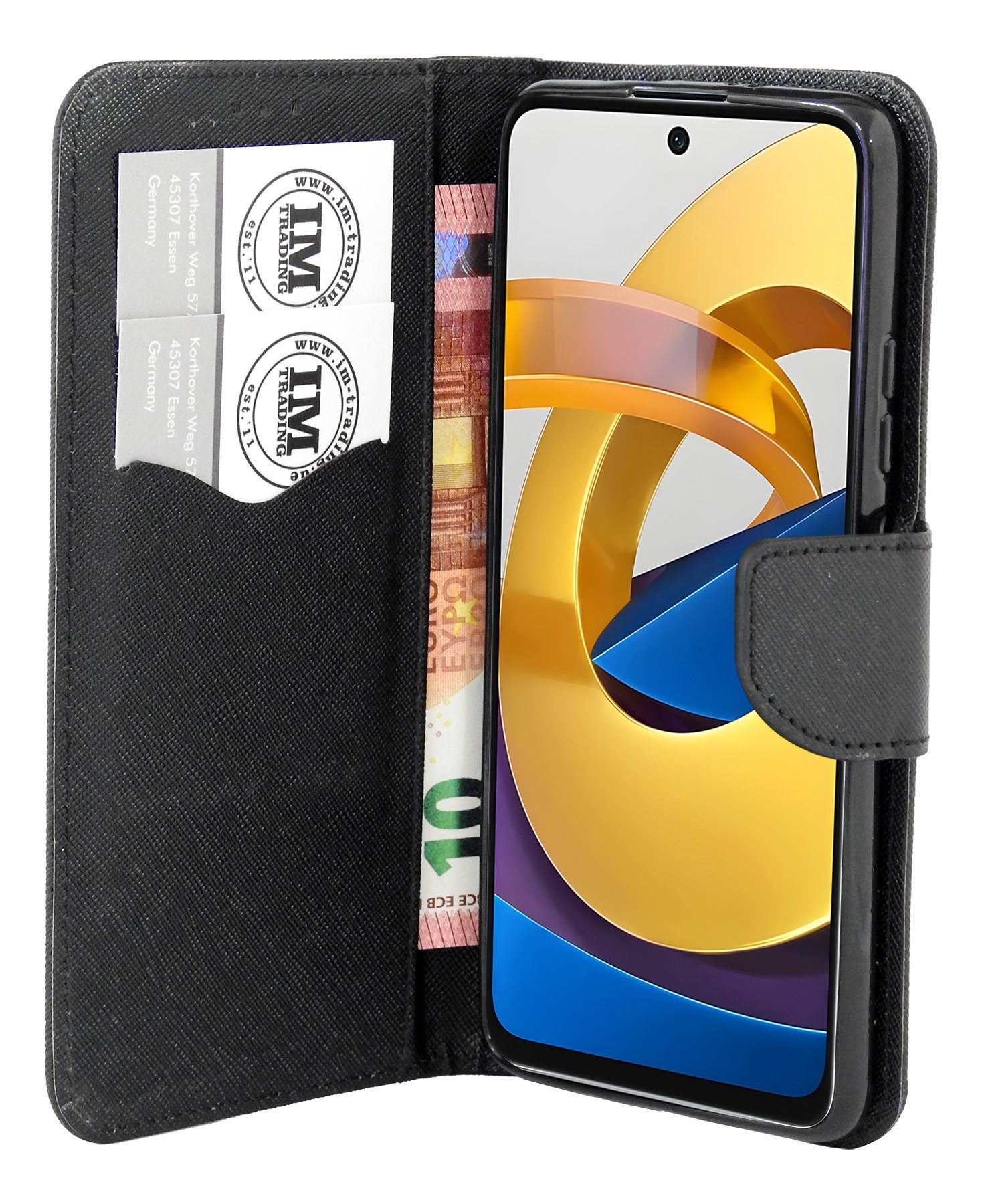 COFI 1453 Handytasche Handytasche "Fancy" für XIAOMI REDMI NOTE 12s 4G Schutzhülle Schwarz (1-tlg)