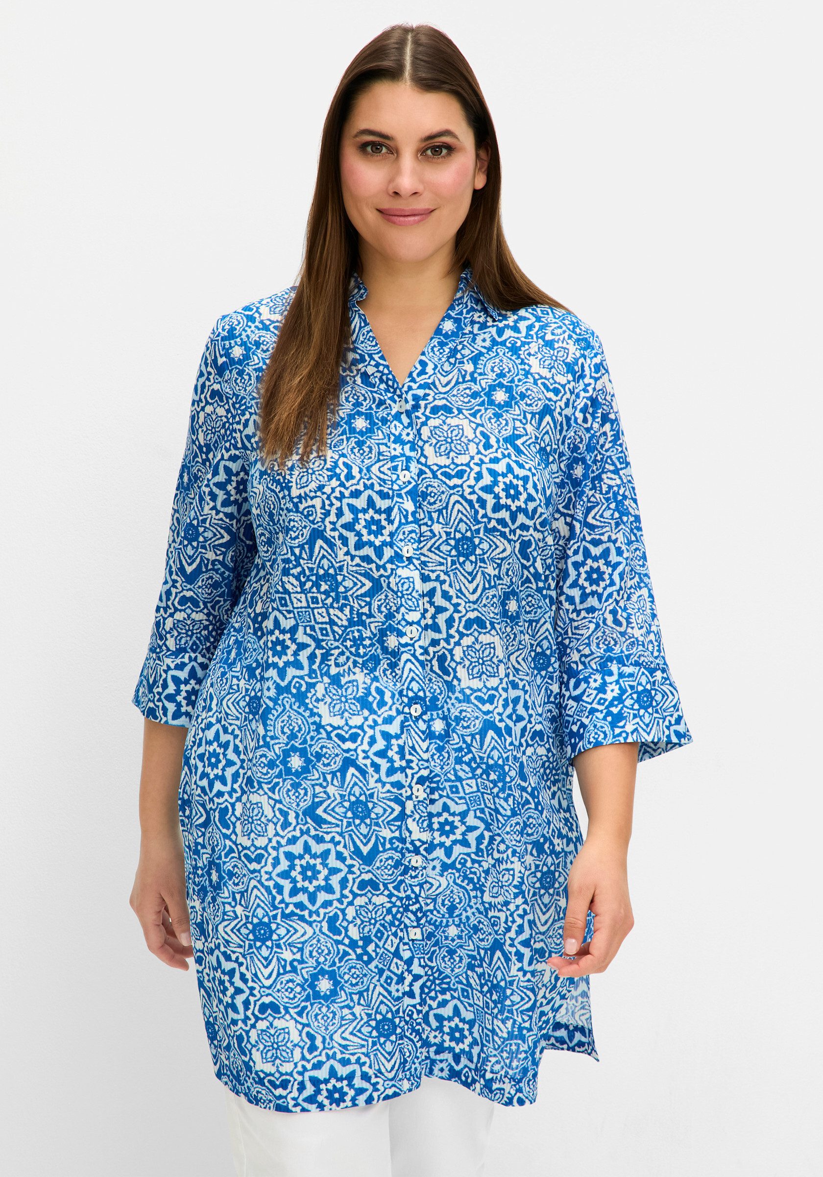 Sheego Klassische Bluse Hemdbluse günstig online kaufen