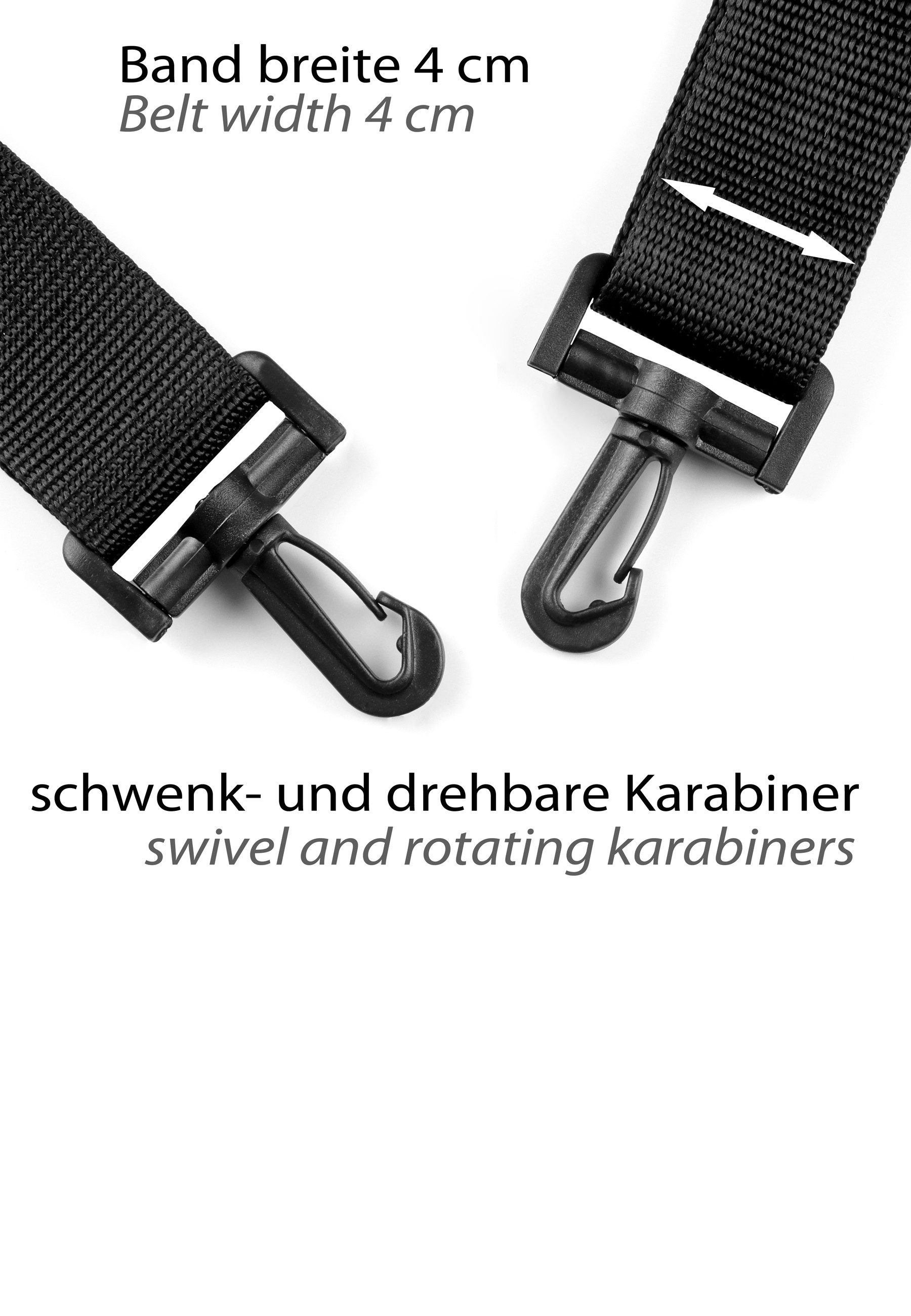 EveryDay Safari Schulterriemen Ersatz-Schultergurt, verstellbar 85-140 cm, gepolstert, Universal