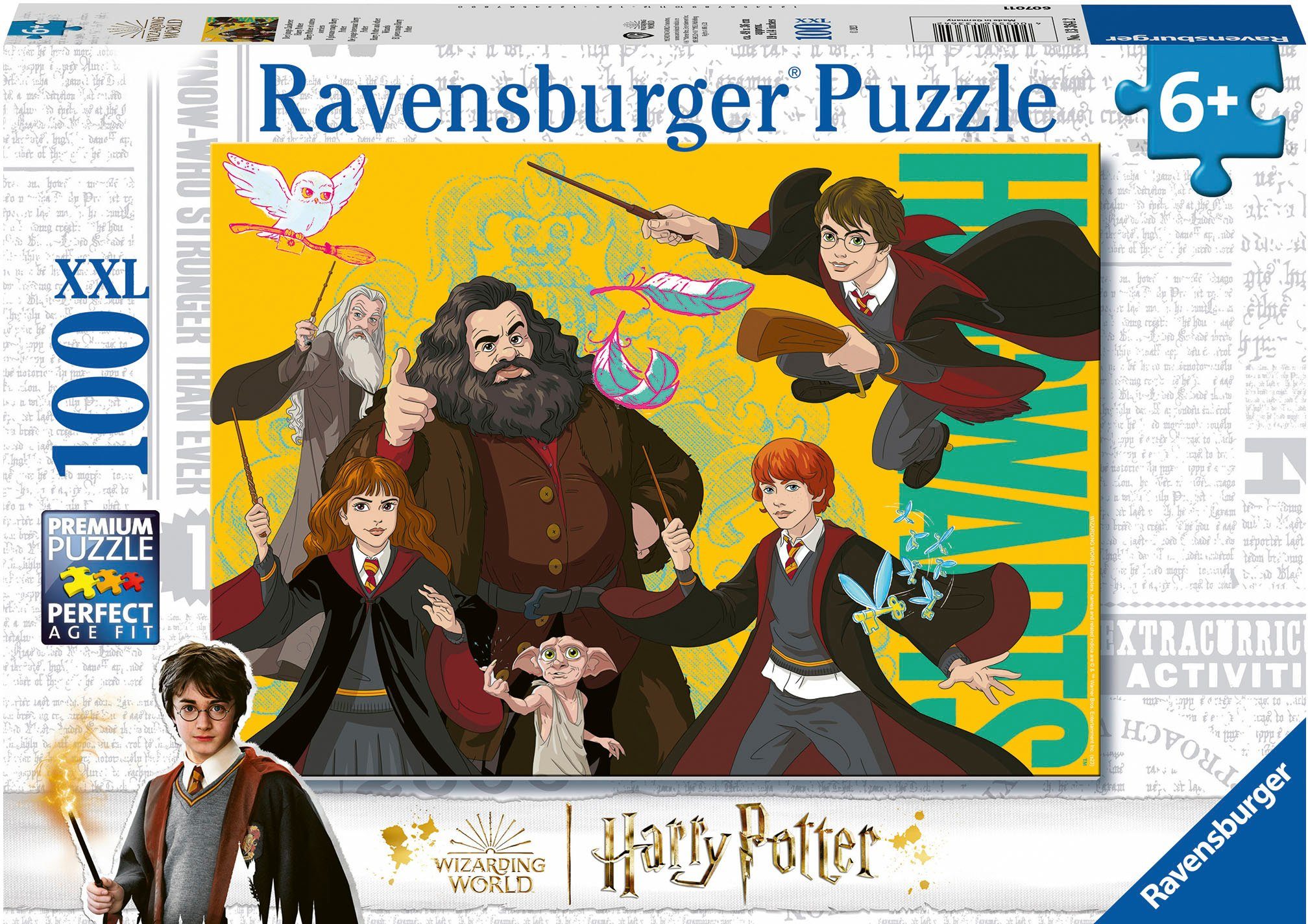 Ravensburger Puzzle Der junge Zauberer Harry Potter, 100 Puzzleteile, Made in Germany; FSC® - schützt Wald - weltweit