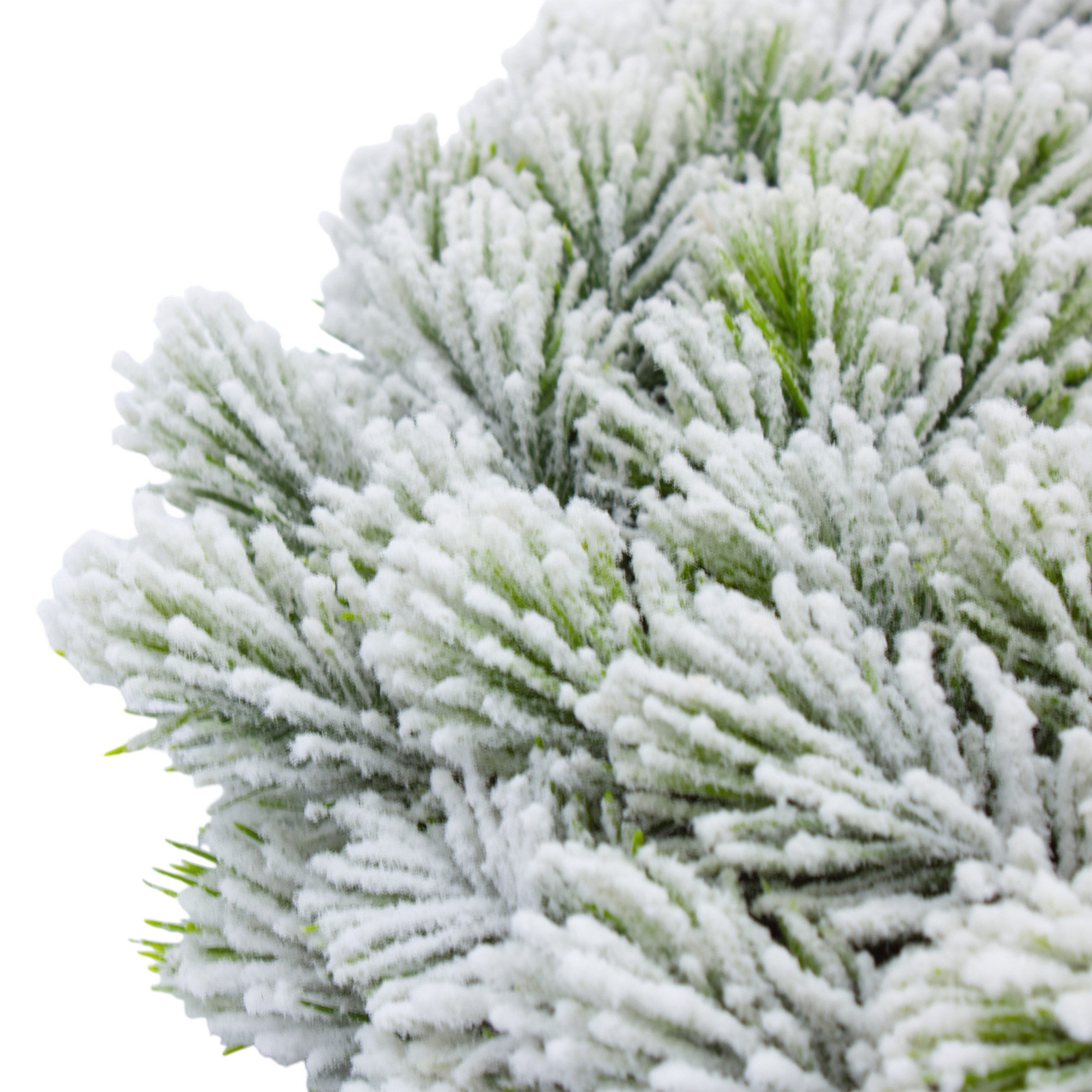 Spetebo Dekokranz Künstlicher Weihnachtskranz halbgebunden mit Kunstschnee - 30 cm, naturgetreue Nachbildung