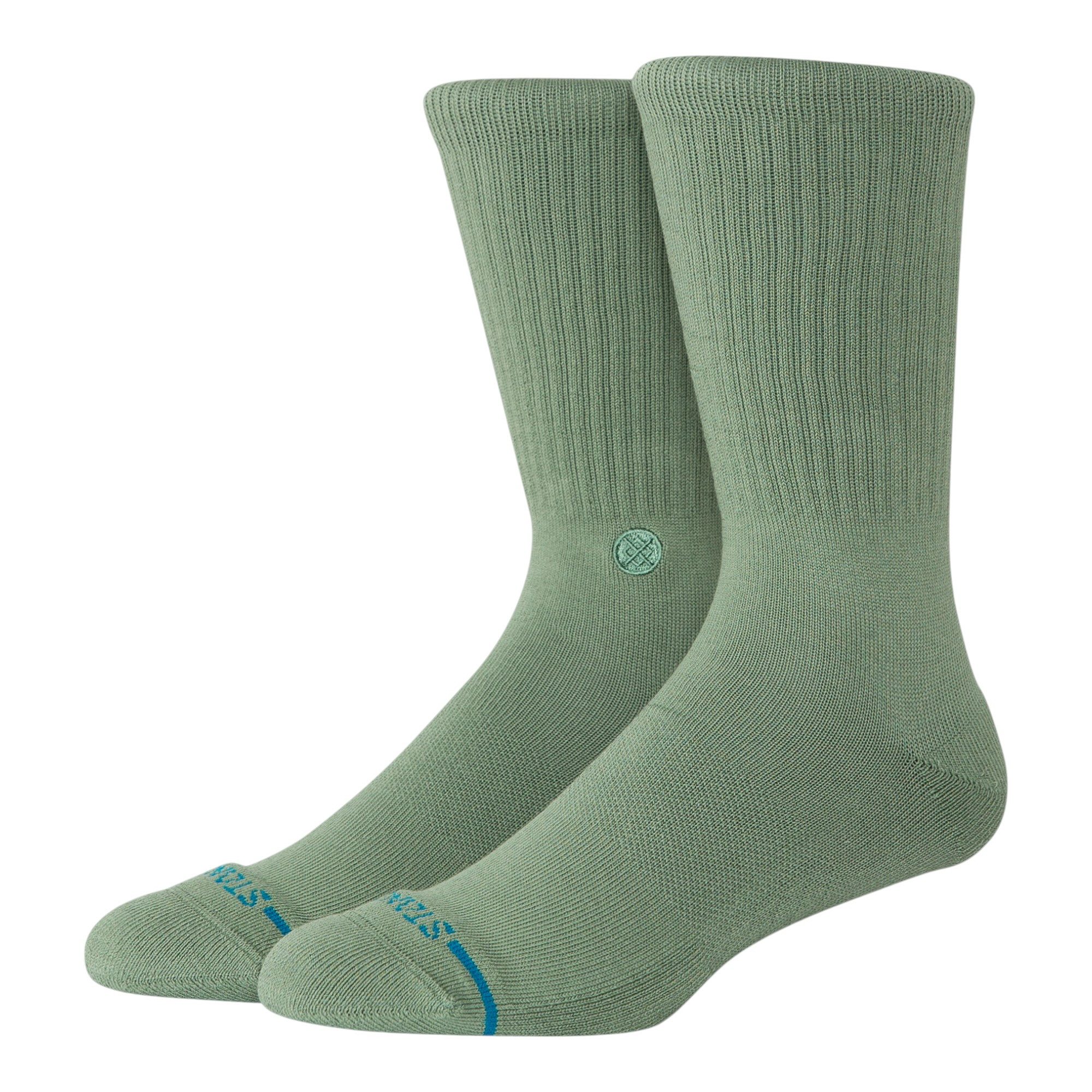 Stance Socken Tagessocke Crew Icon (verstärkte Fersen- und Zehenpartie) sagegrün